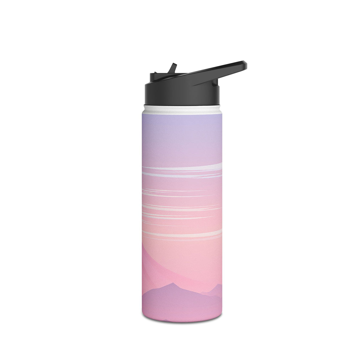 Alpine Twilight · Insulated Water Bottle · Pink