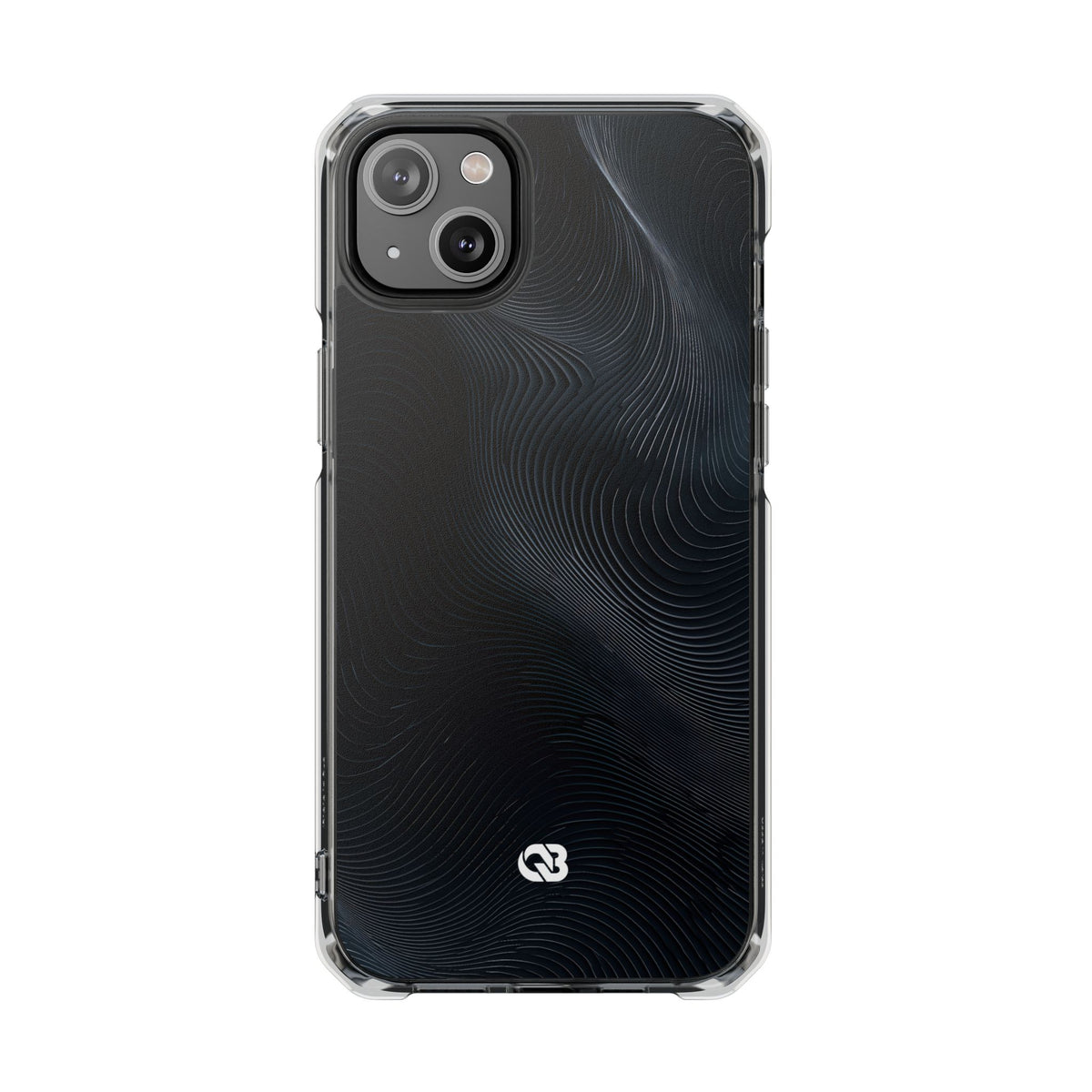 Black Impact MagSafe Phone Case for iPhone - Obsidian Ridge Flux