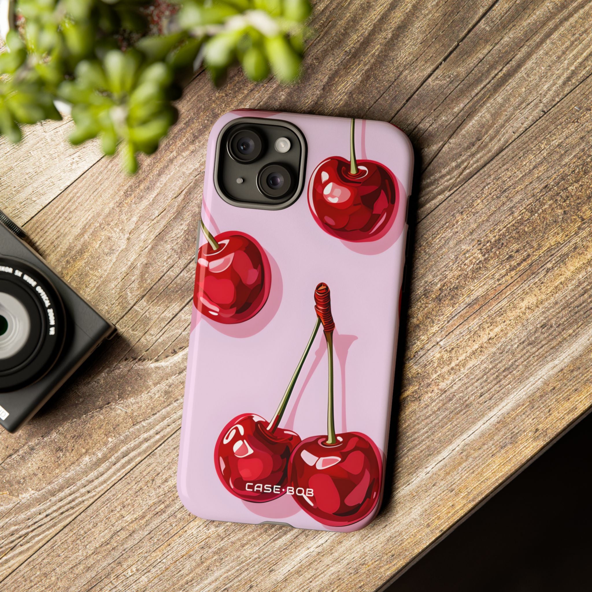 Glossy Cherry Burst iPhone 15 Plus Case - Tough - CASE•BOB