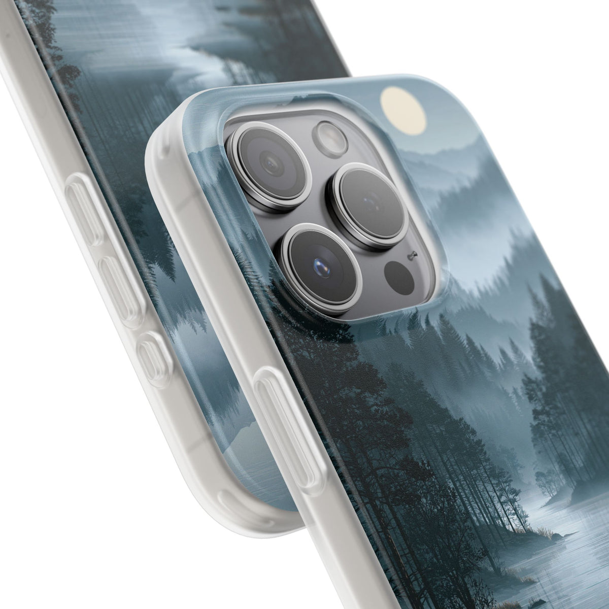 Silent Nordic Fjord · Lite Phone Case for iPhone · Blue