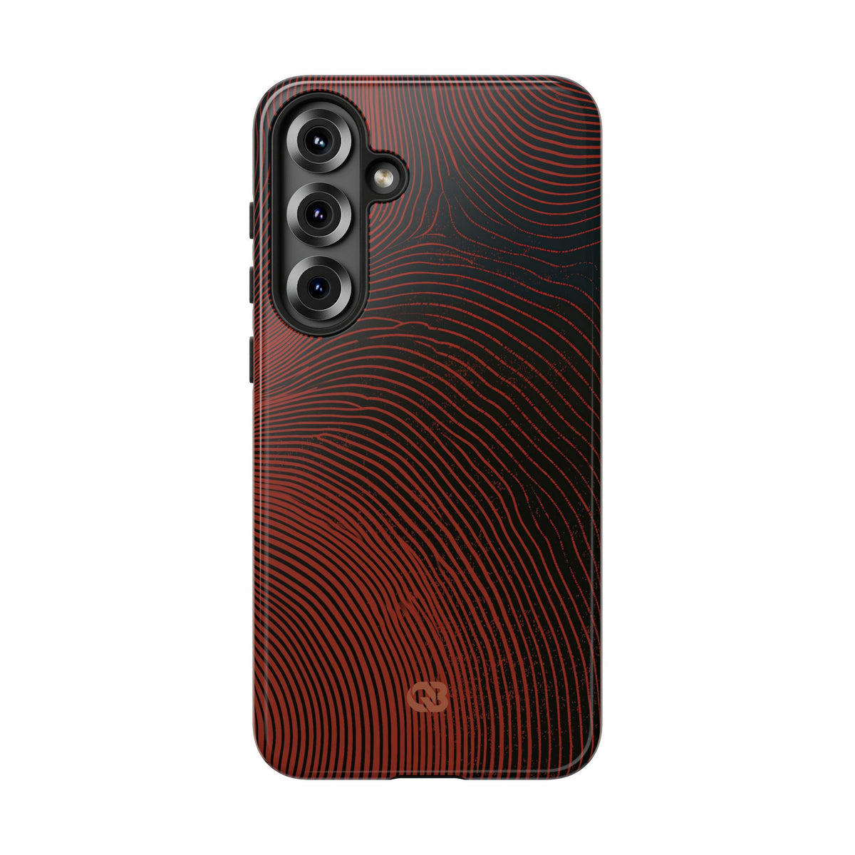 Red Tough Phone Case for Samsung - Terracotta Nerve Map