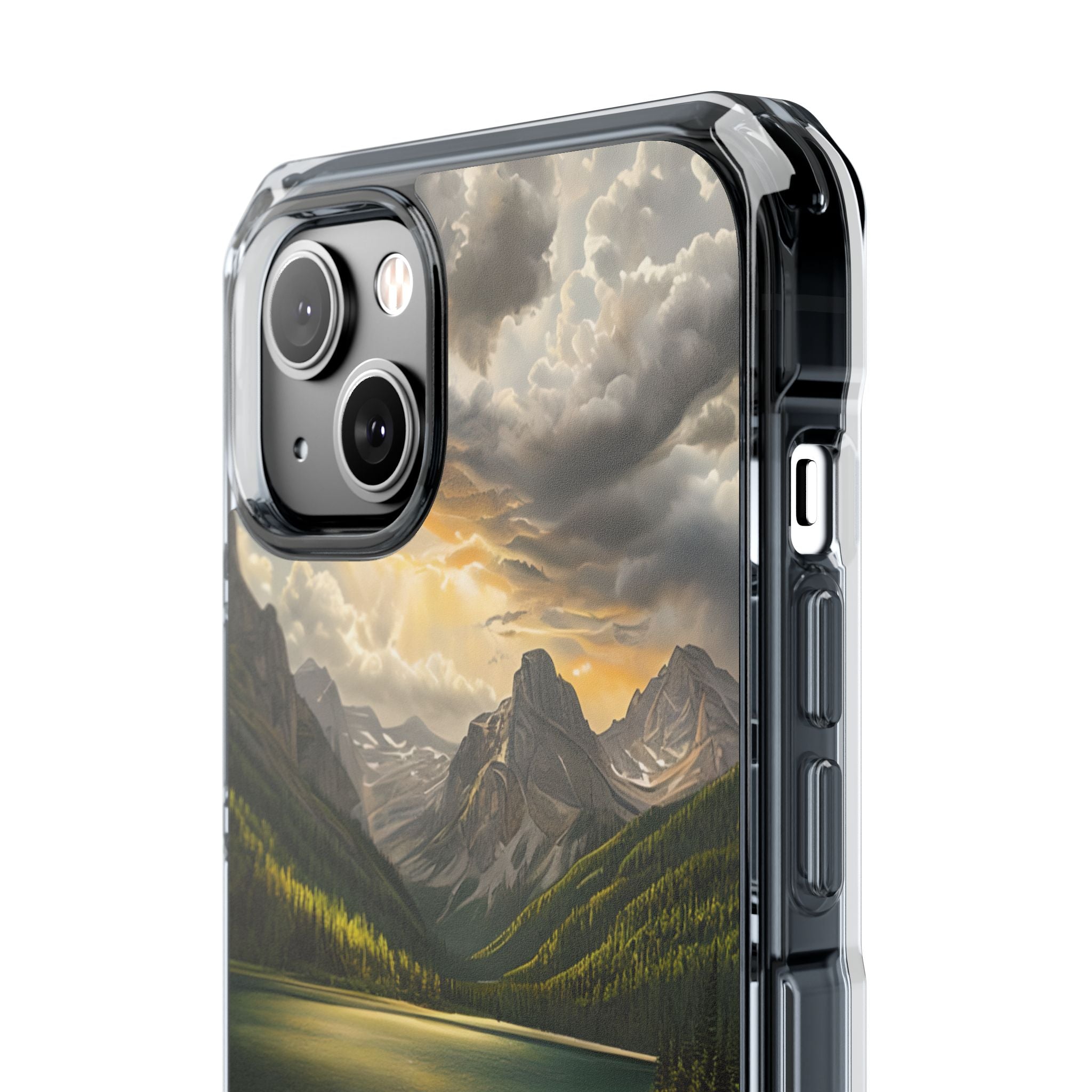 Gilded Mountain Lake · Coque de téléphone Impact pour iPhone · MagSafe