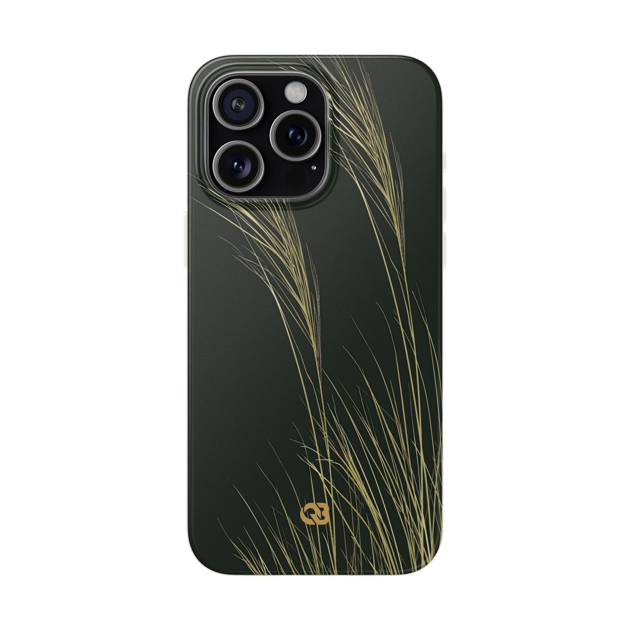 Green Lite Phone Case for iPhone - Midnight Gilded Grass