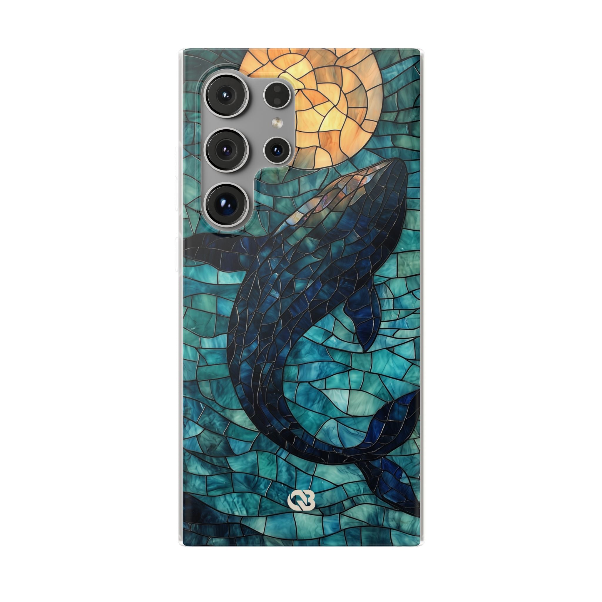 Stained Moon Whale · Soft Handyhülle für Samsung