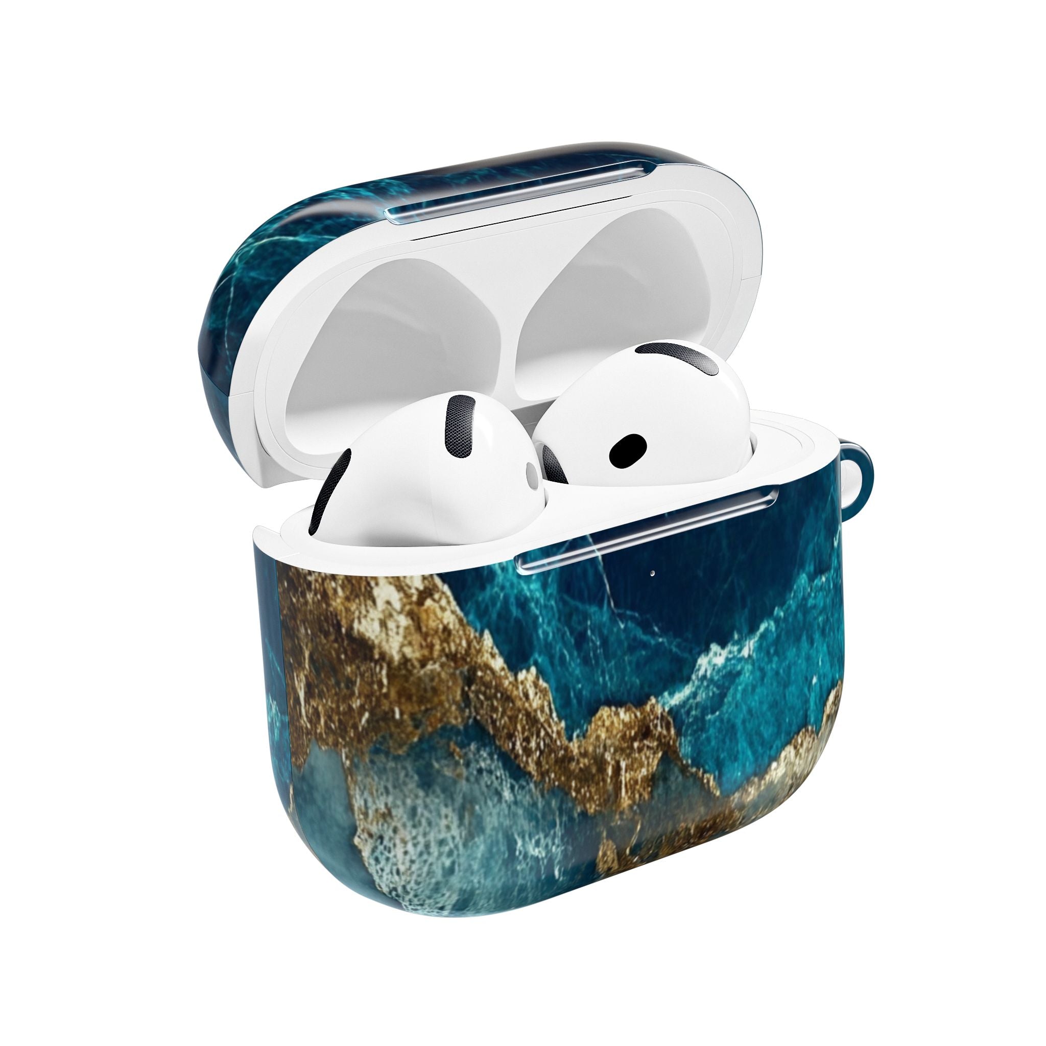 Golden Fracture Teal - AirPods Cover