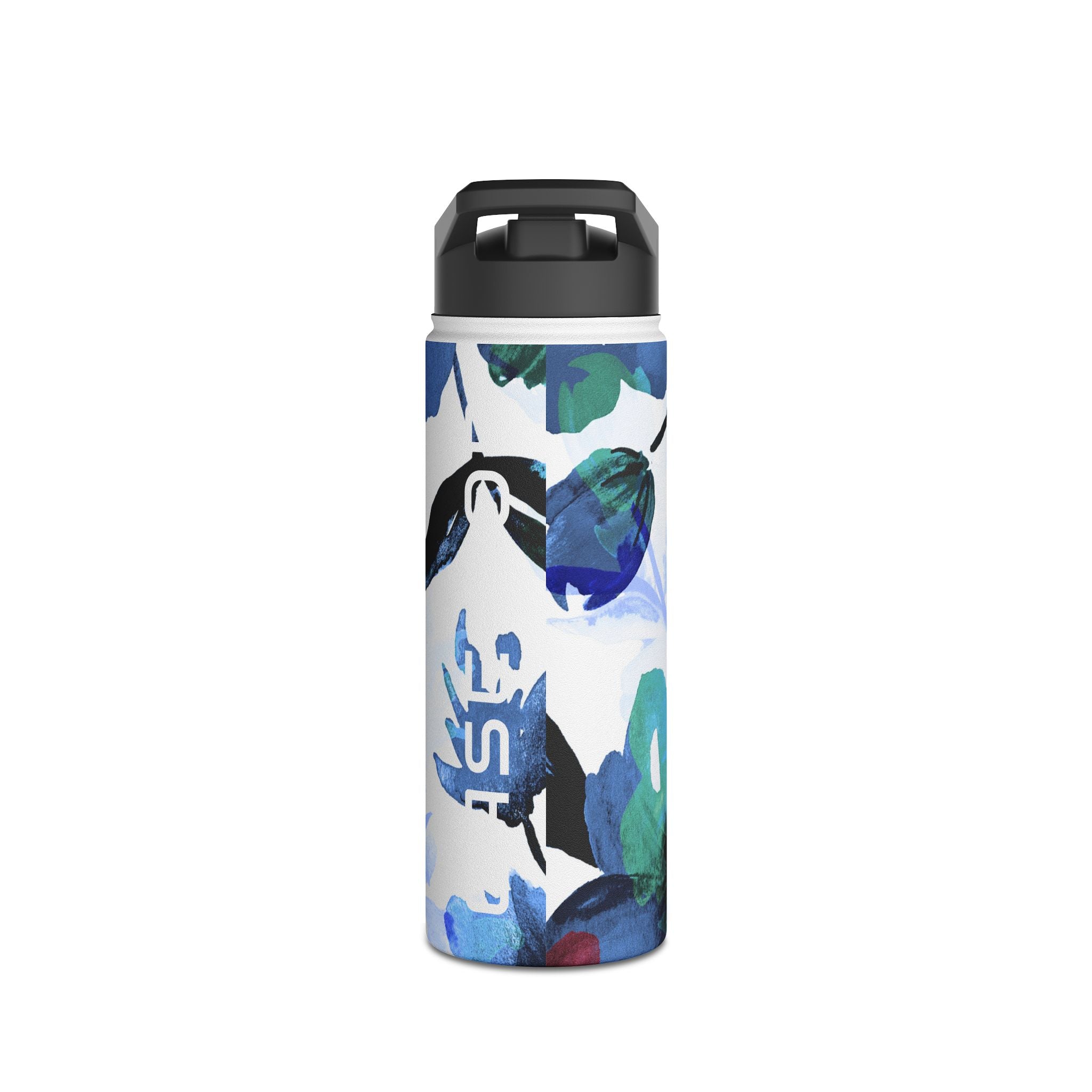 Blue Bloom - Stainless Steel Water Bottle