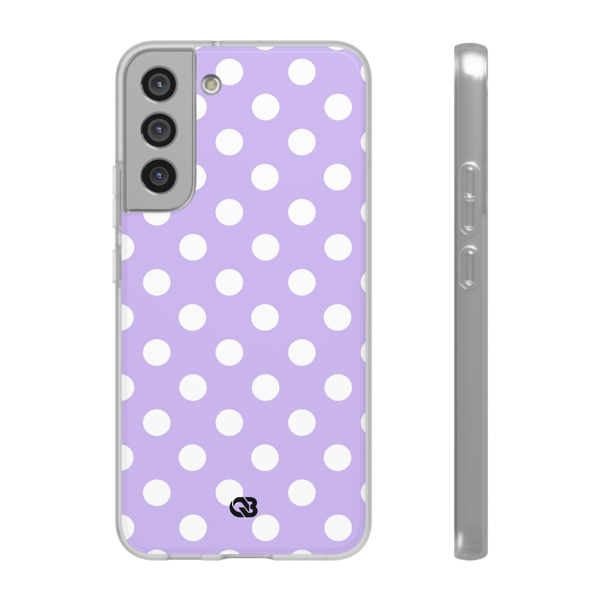 Lavender Polka Grid · Soft Phone Case for Samsung