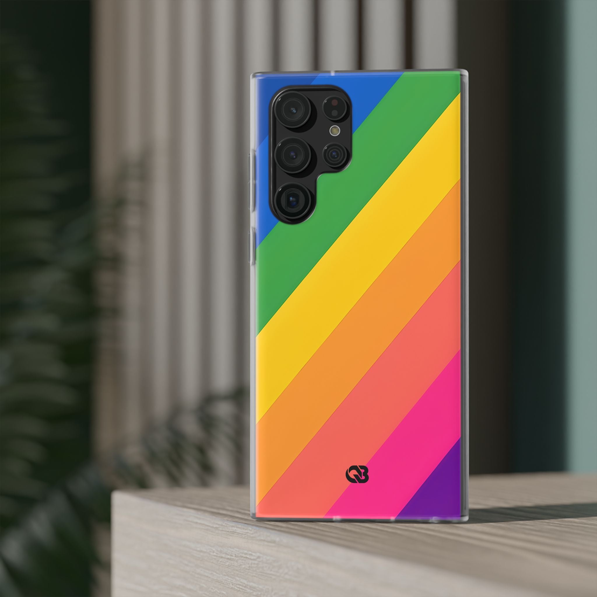 Vibrant Spectrum Slope · Soft Phone Case for Samsung