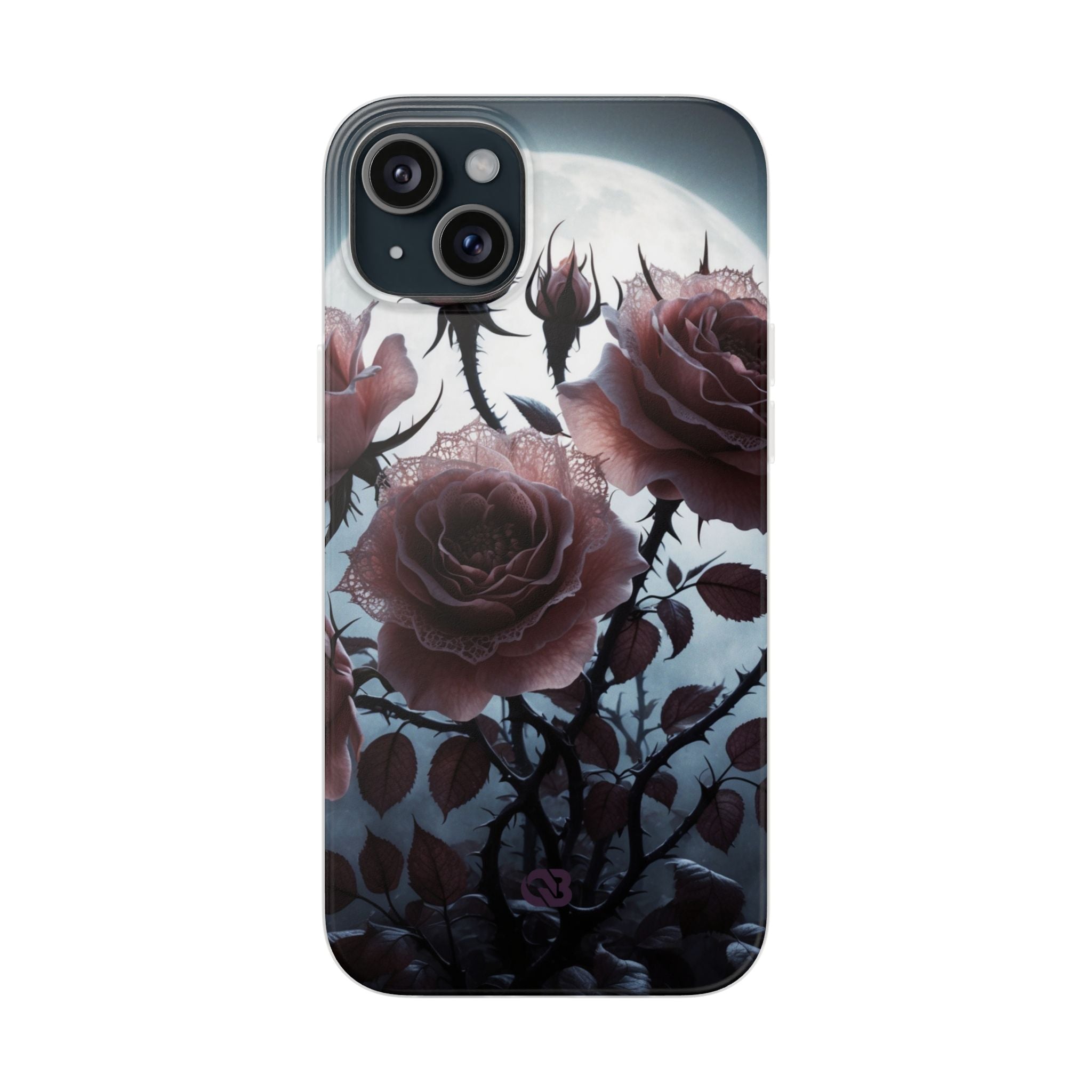 Lunar Lace Petals · Soft Coque de téléphone pour iPhone