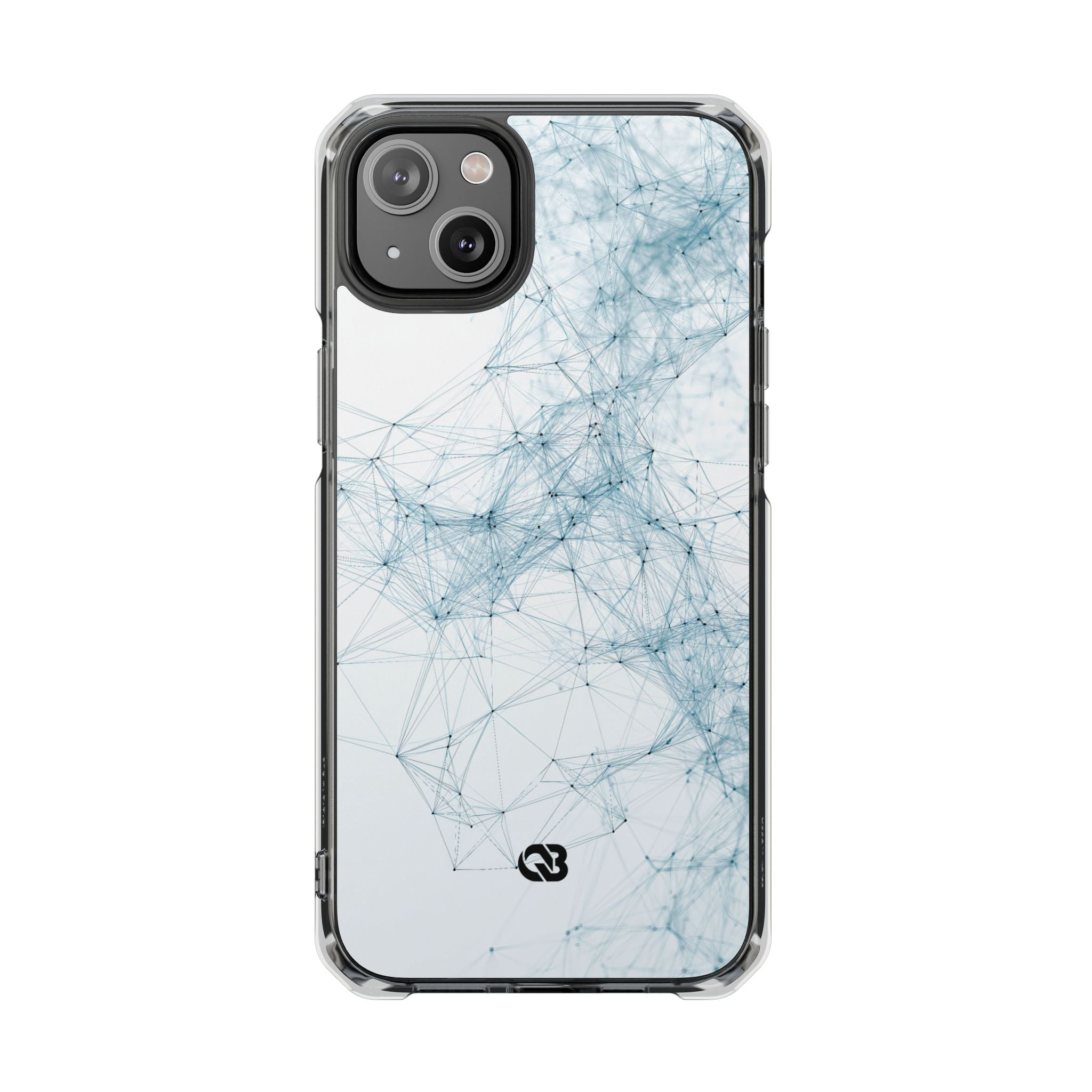 Blue Impact MagSafe Phone Case for iPhone - Glacial Neural Web
