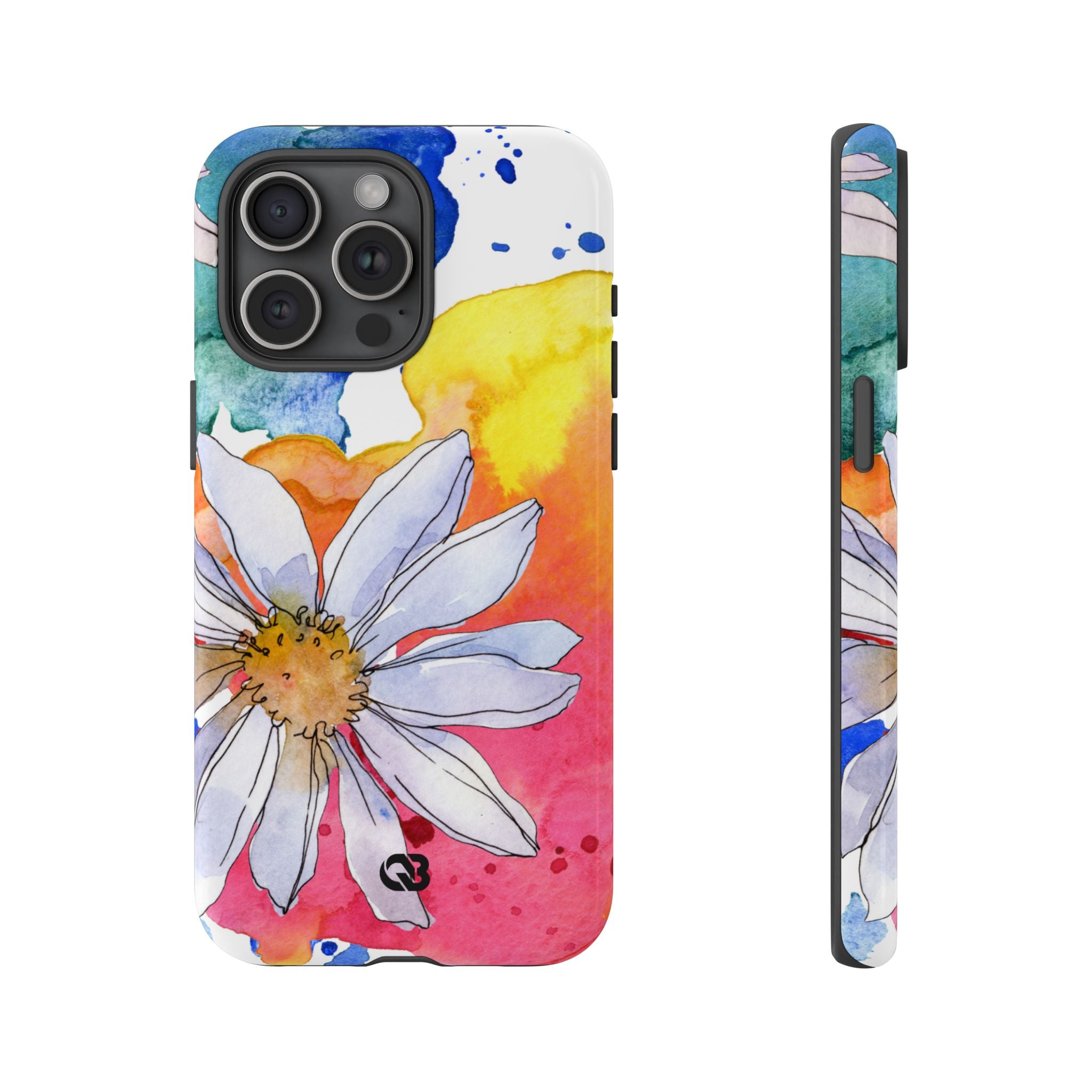 Vivid Bloom Splatter · Tough Handyhülle für iPhone