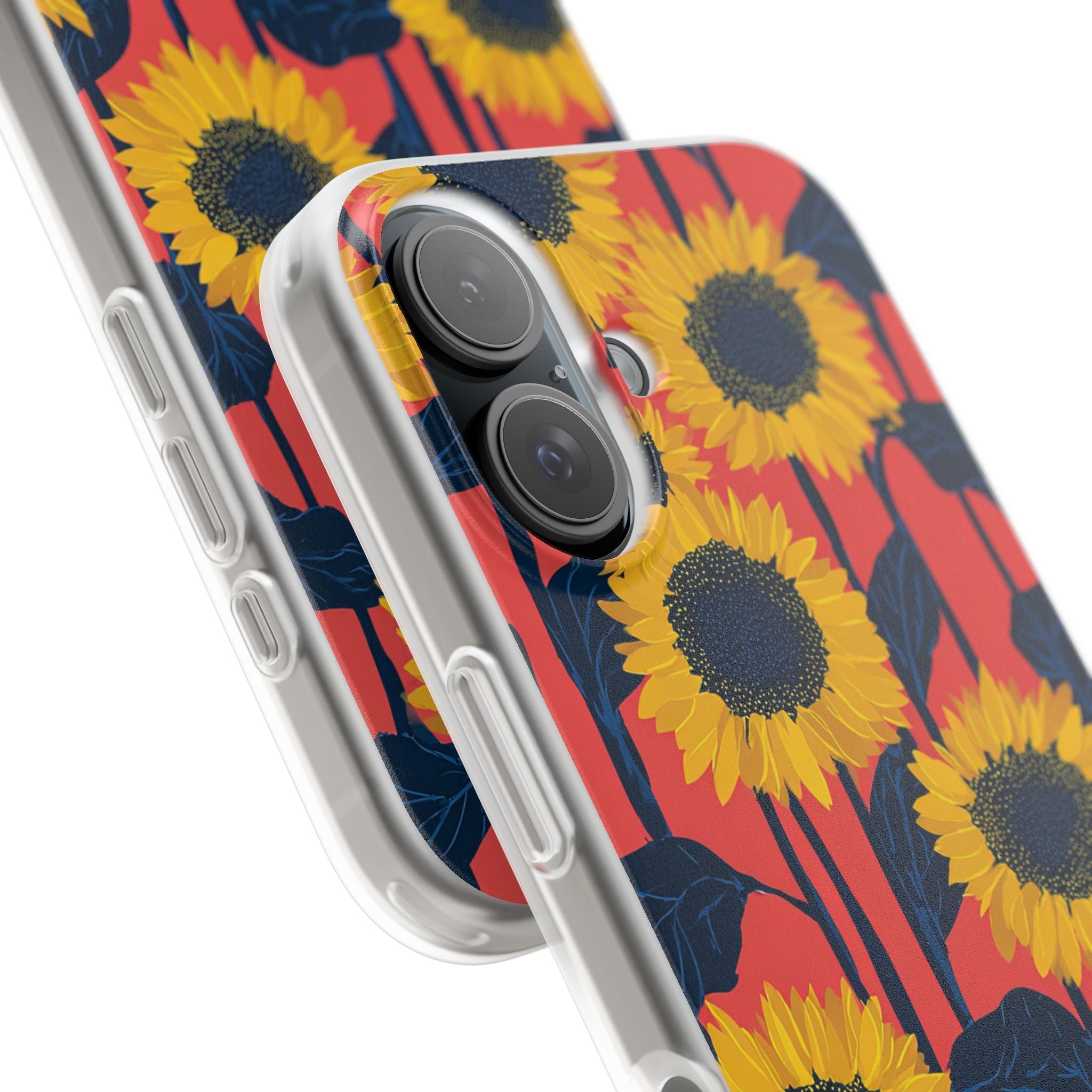 Solar Navy Bloom · Soft Handyhülle für iPhone