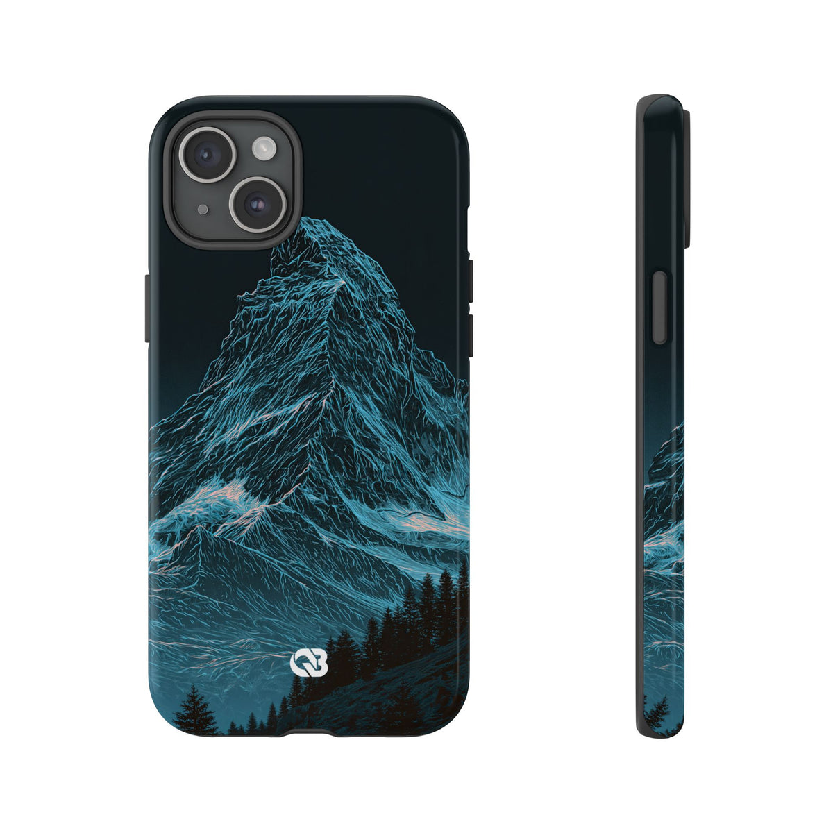 Glacial Alpine Peak · Tough Phone Case for iPhone · Blue