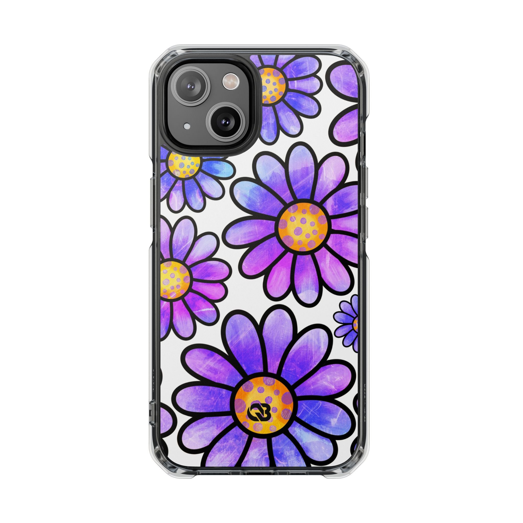 Violet Grunge Bloom · Impact Phone Case for iPhone · Magsafe