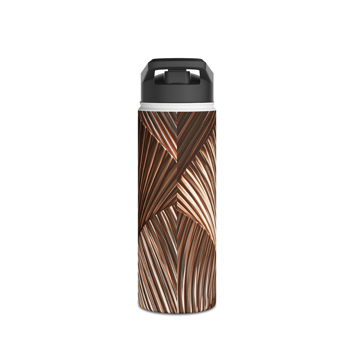 Rose Gilded Fan · Insulated Water Bottle · Gold