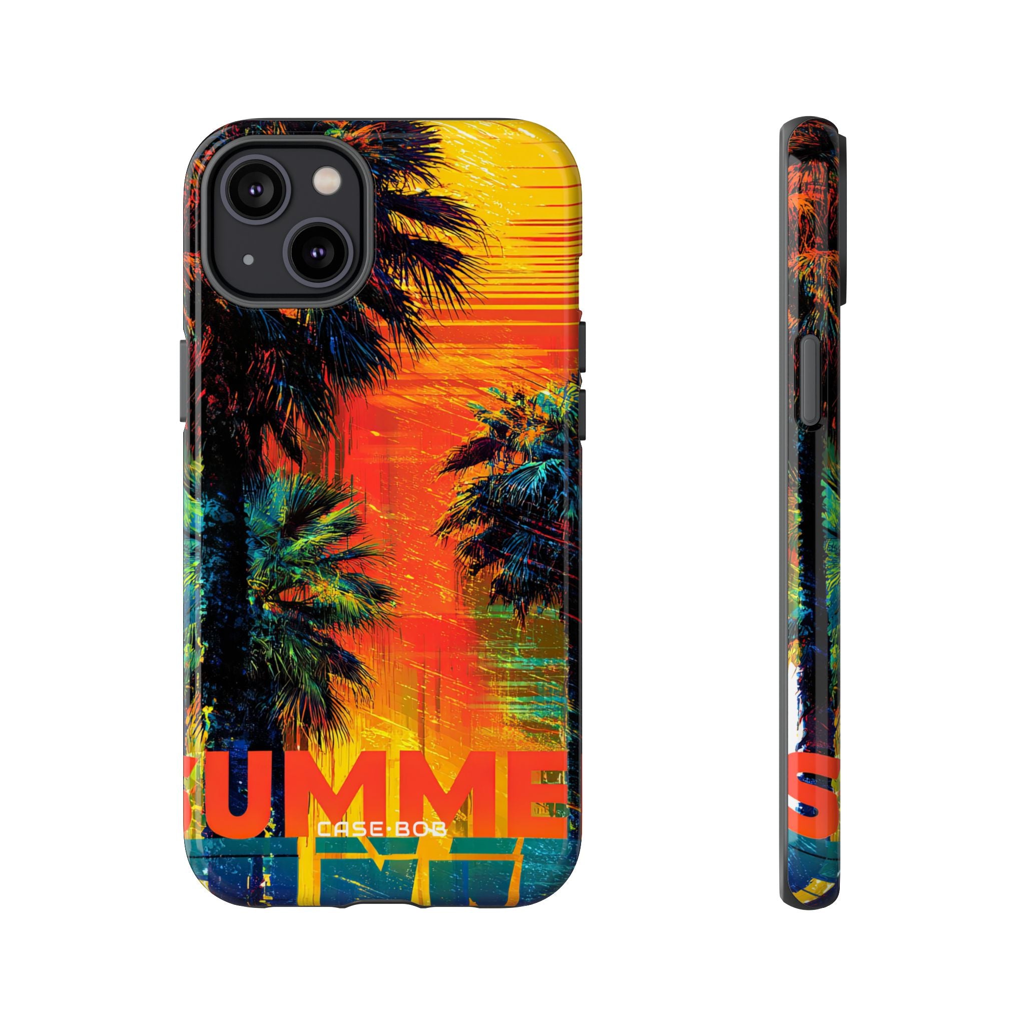 Tropical Sunburst iPhone 14 Plus Case - Tough