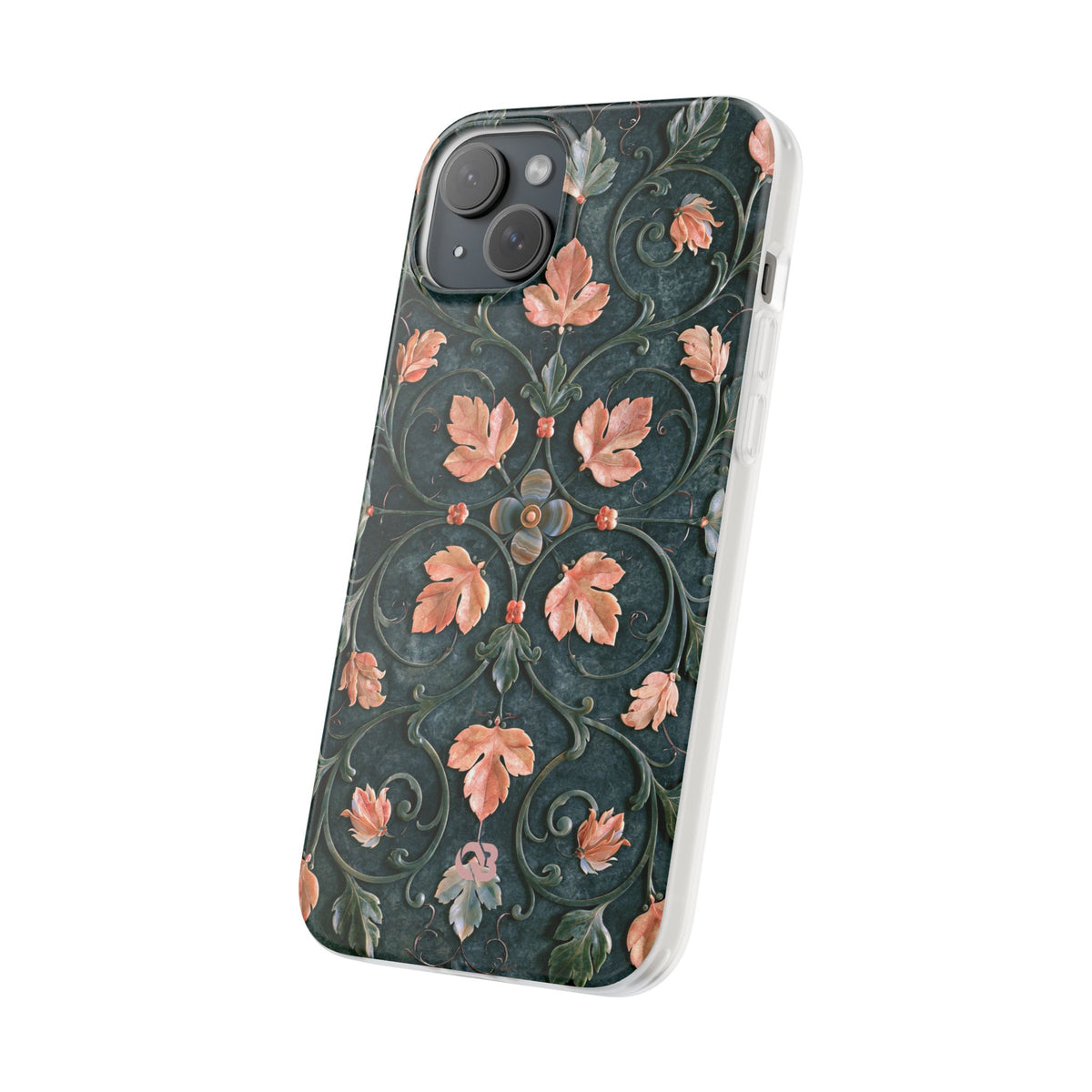 Florentine Rose Arabesque · Lite Phone Case for iPhone · Green