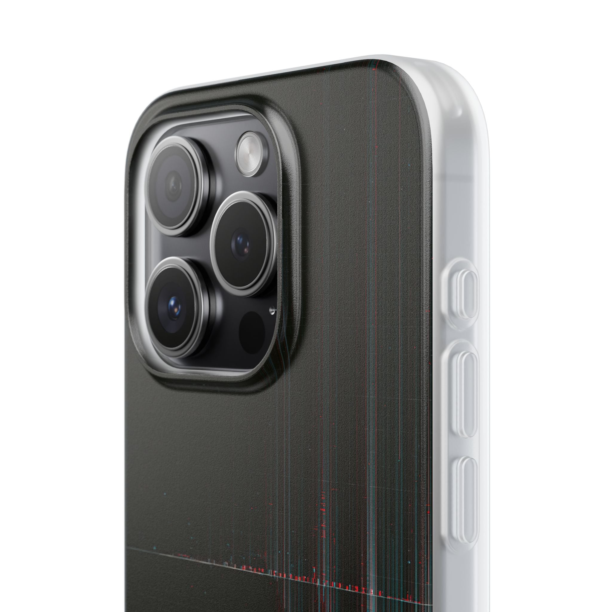 Black Lite Phone Case for iPhone - Corrupted Data Stream