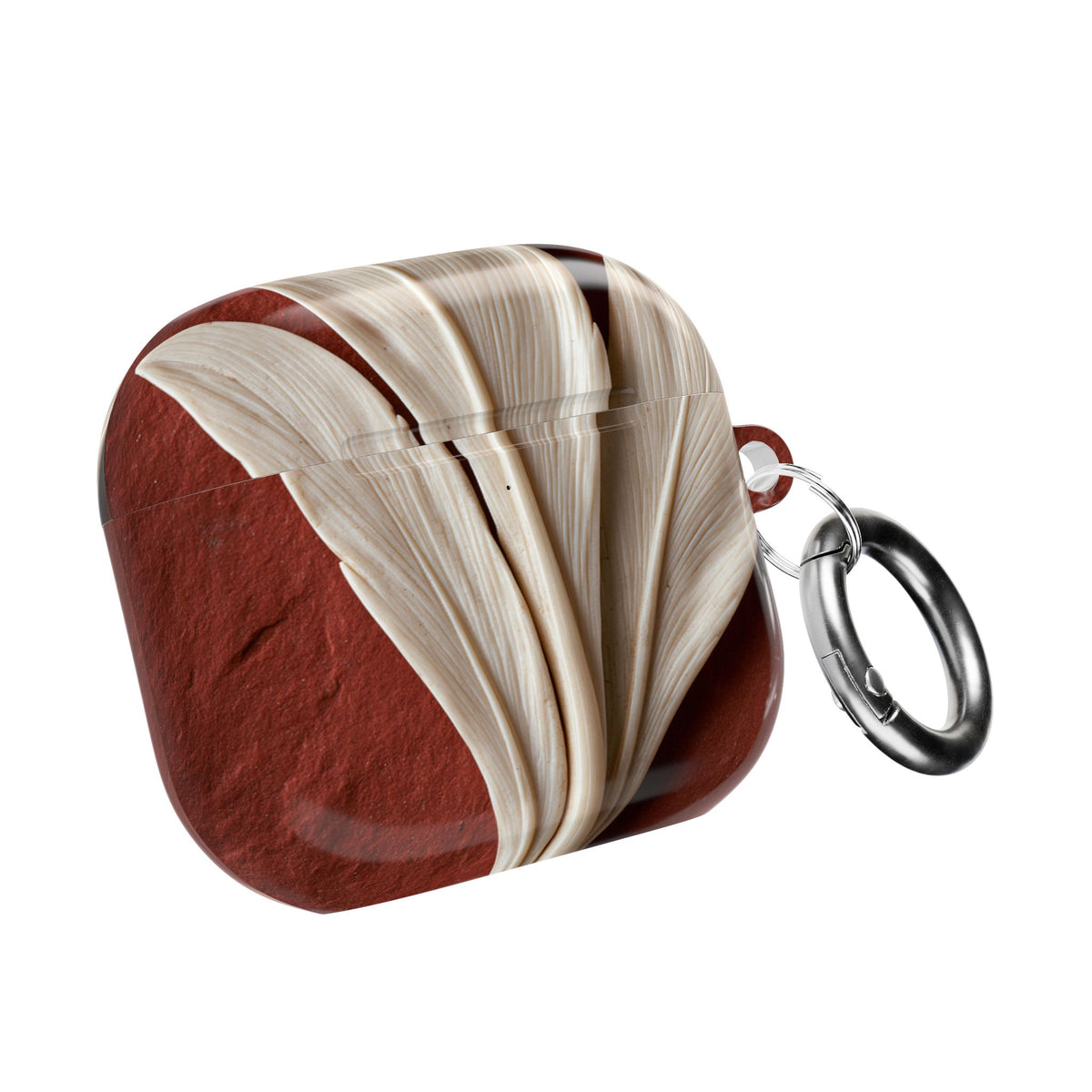 Carved Ivory Plume · Hard Case for AirPods & AirPods Pro · Red
