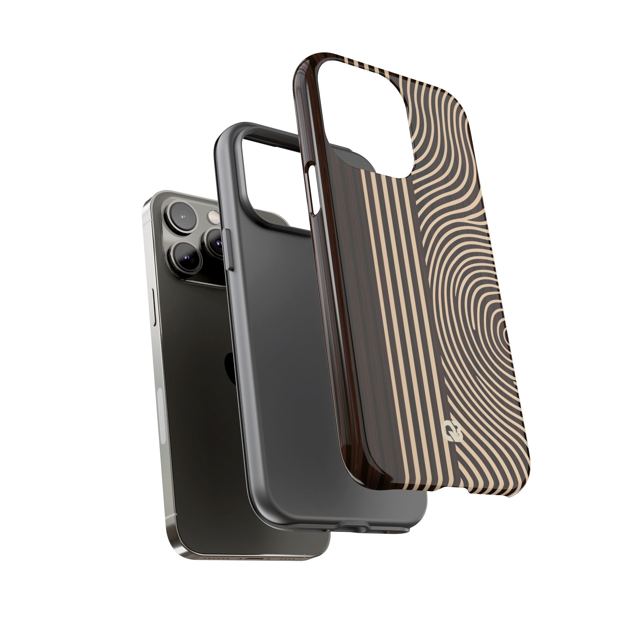 Brown Tough Phone Case for iPhone - Espresso Sand Ridge