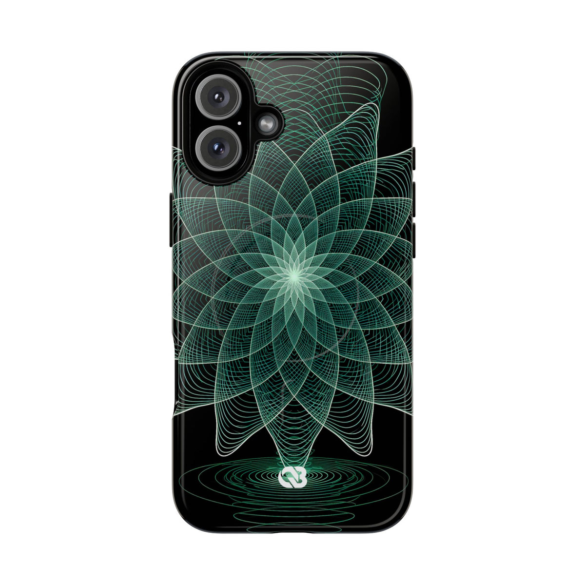 Verdant Harmonic Bloom · Tough 2.0 Magnetic Phone Case for iPhone · Black