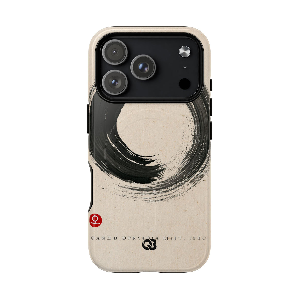 Zen Ensō Circle · Tough 2.0 Magnetic Phone Case for iPhone · Beige