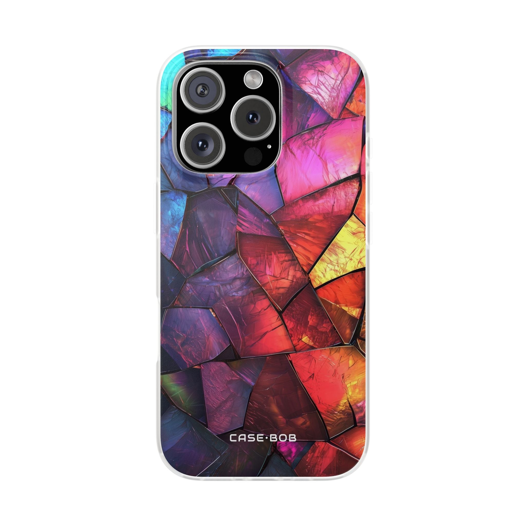 Cracked Prism iPhone 16 Pro Case - Soft