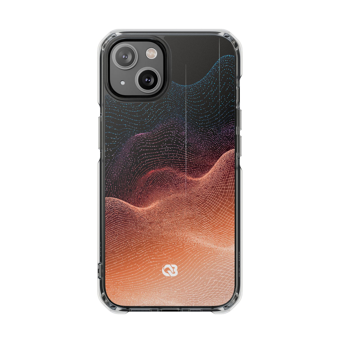 Spectral Elevation · Clear Impact Magnetic Phone Case for iPhone · Orange