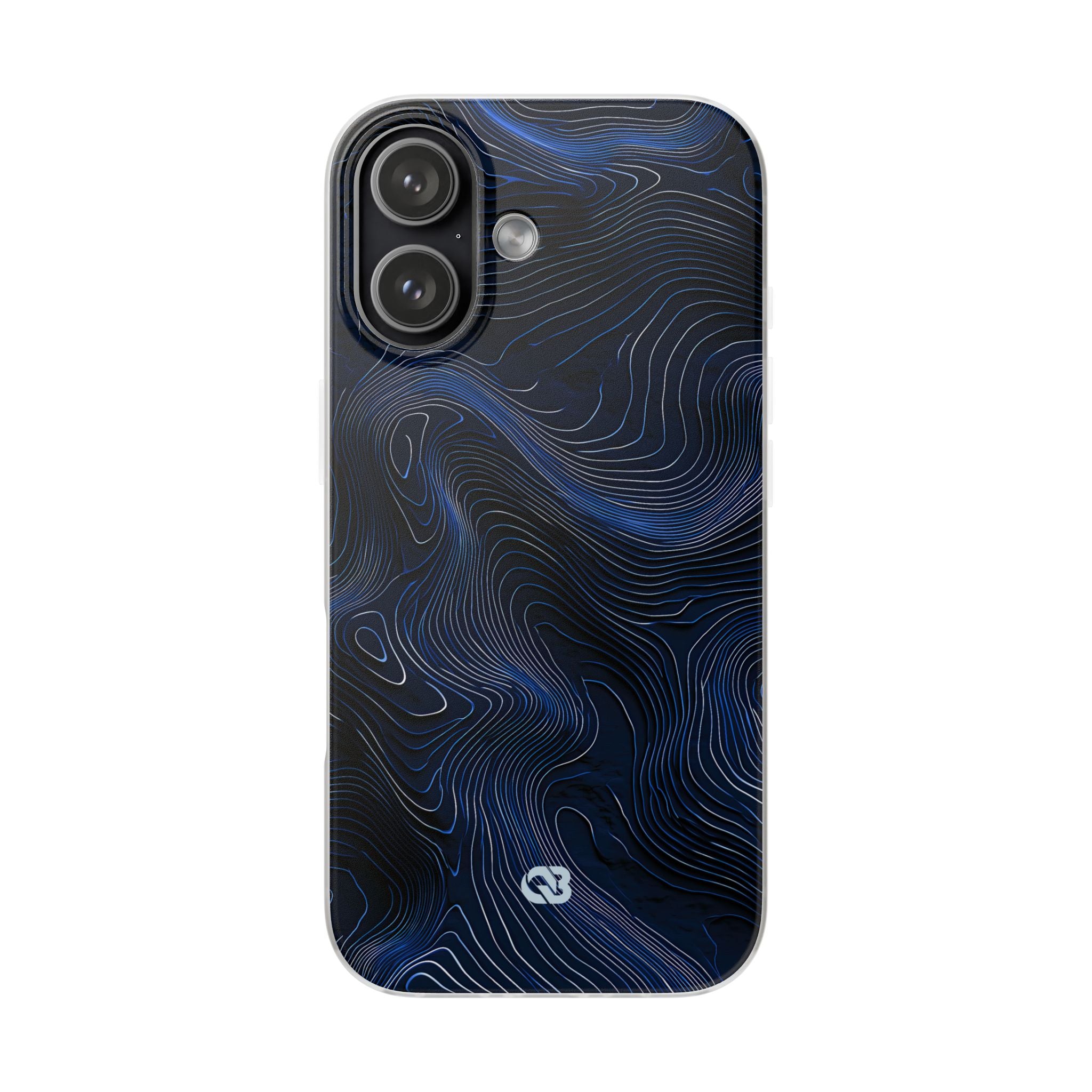 Blue Lite Phone Case for iPhone - Cobalt Contour Ridge