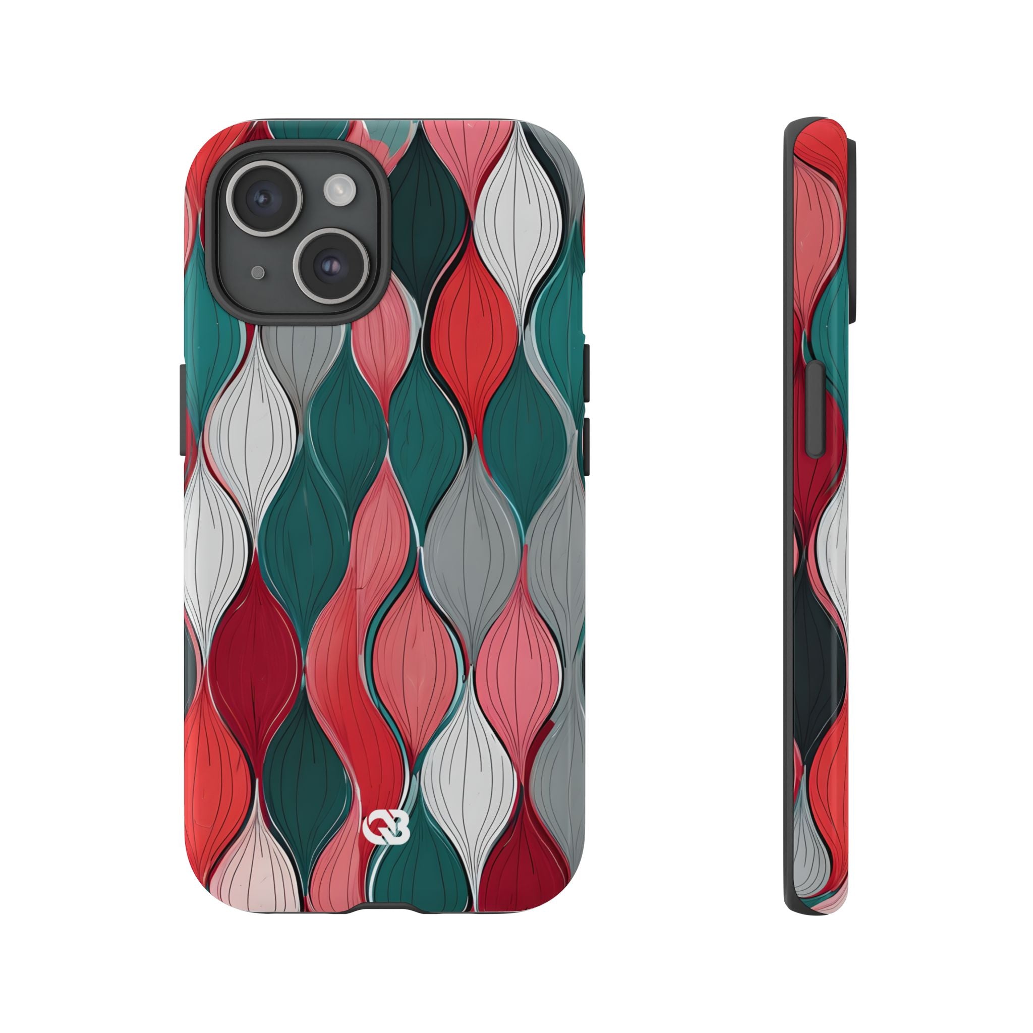 Slate Rose Ripple · Tough Phone Case for iPhone