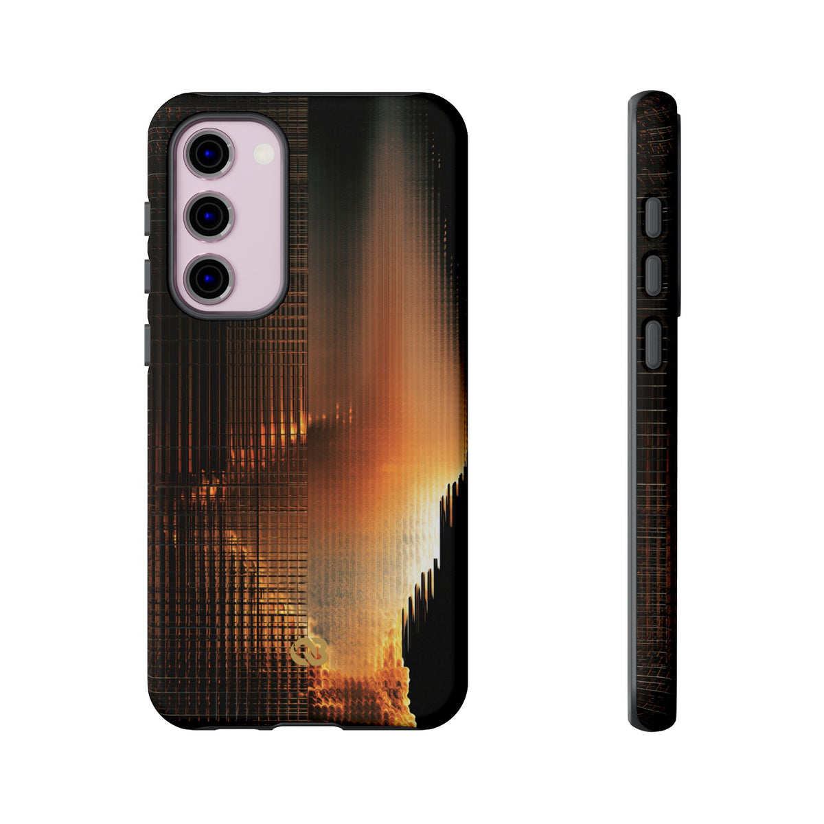 Luminous Grid · Tough Phone Case for Samsung · Black