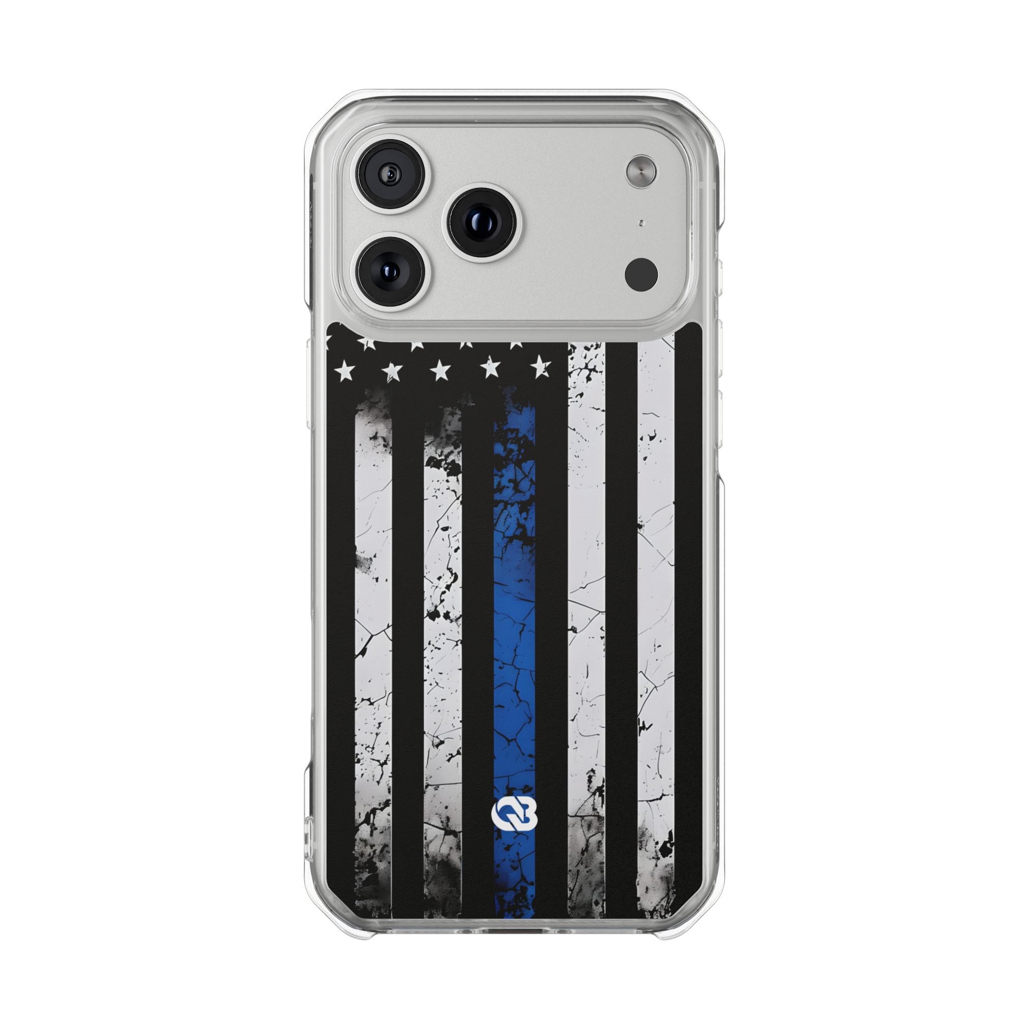 Gritty Cobalt Flag · Impact Phone Case for iPhone · Magsafe