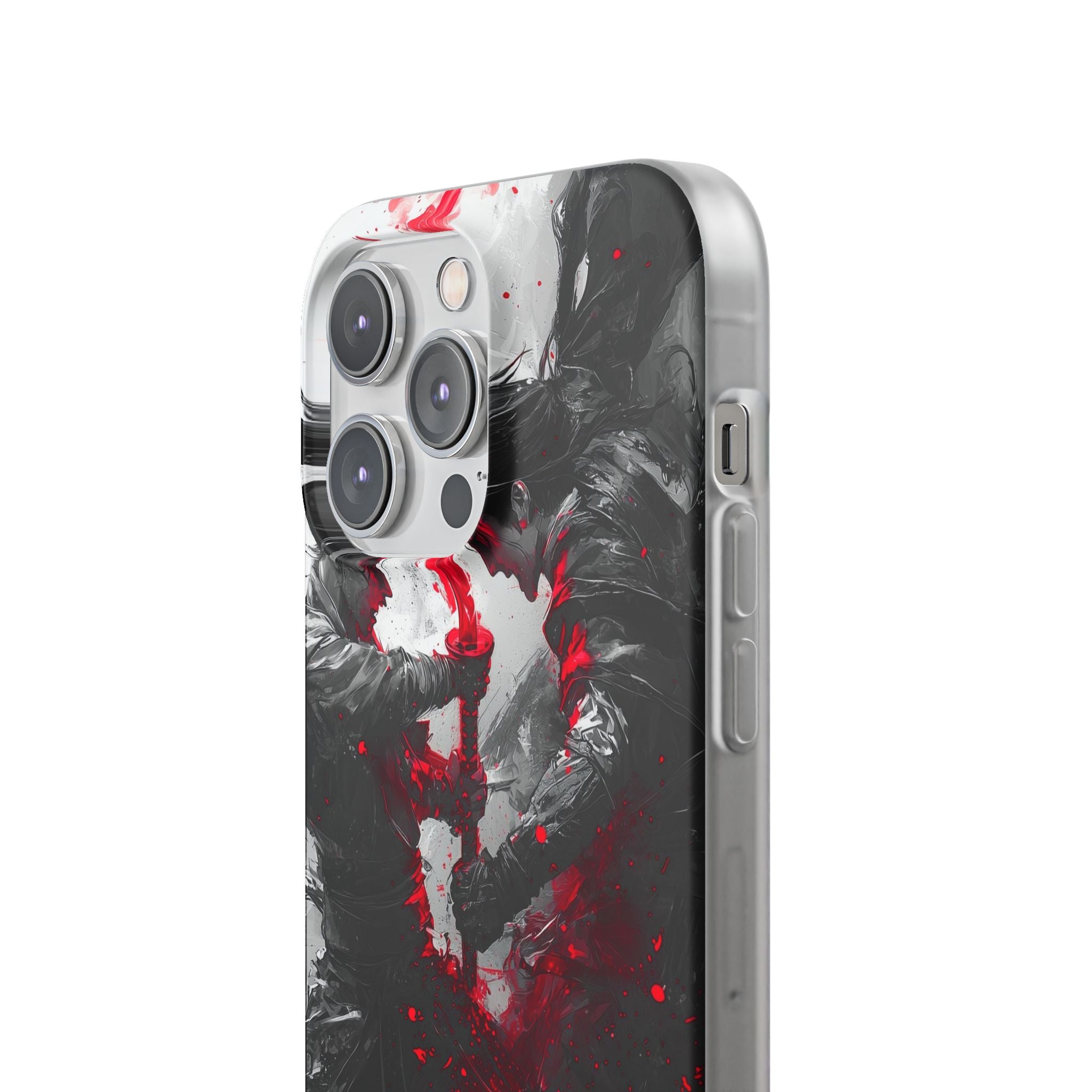 Shattered Crimson Duel · Soft Capa para iPhone