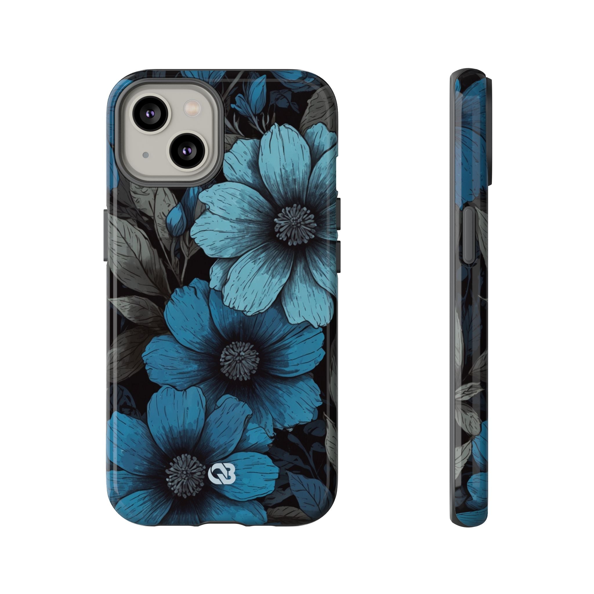 Obsidian Blue Petals · Custodia Tough per iPhone