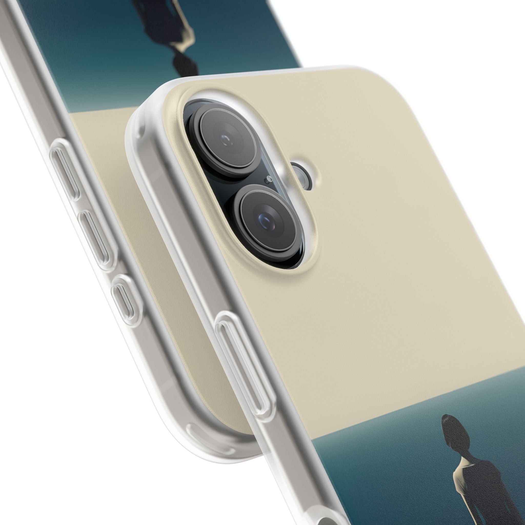 Solitary Blue Horizon · Soft Coque de téléphone pour iPhone