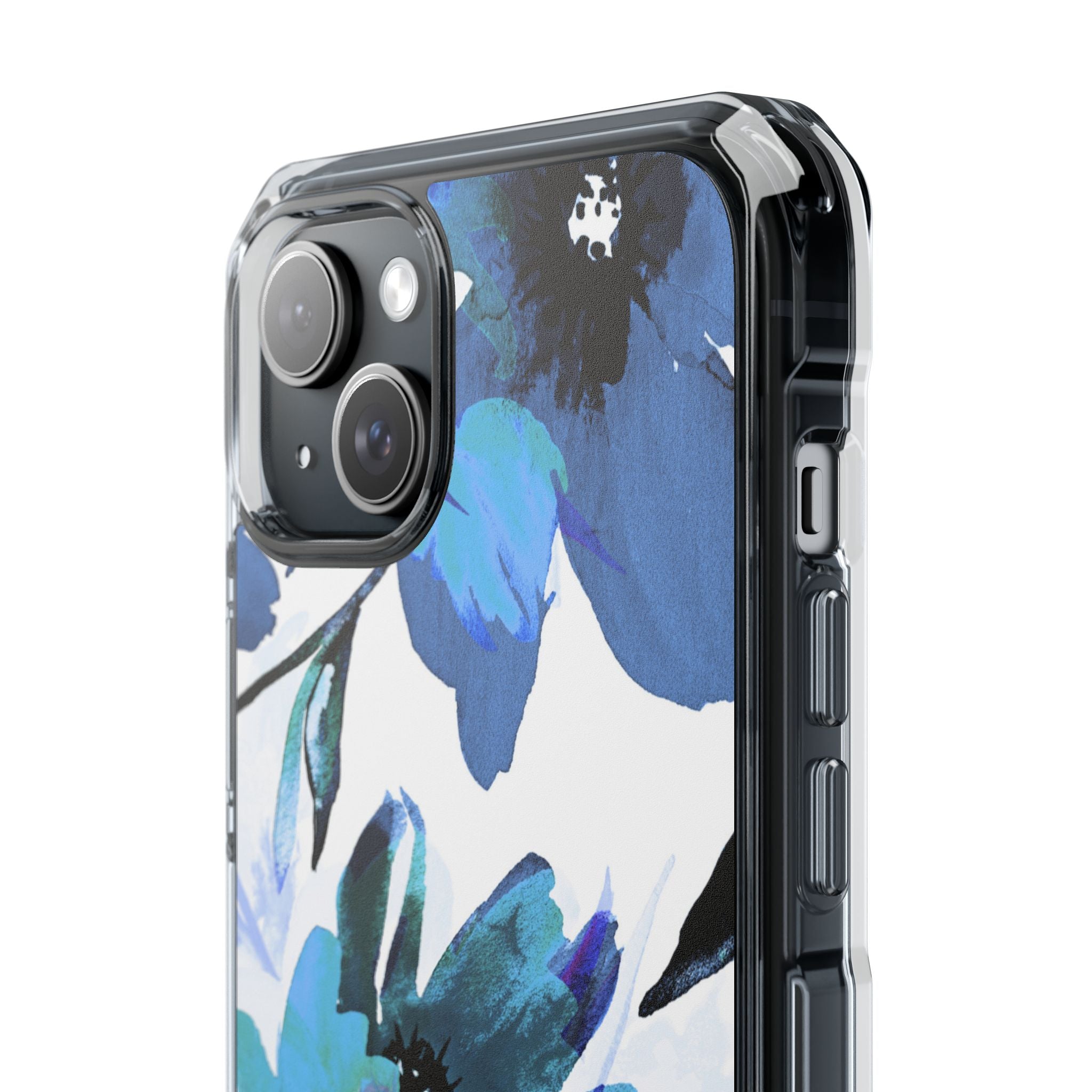 Blauwe Bloesem Stralings iPhone 15 Plus Case - Impact