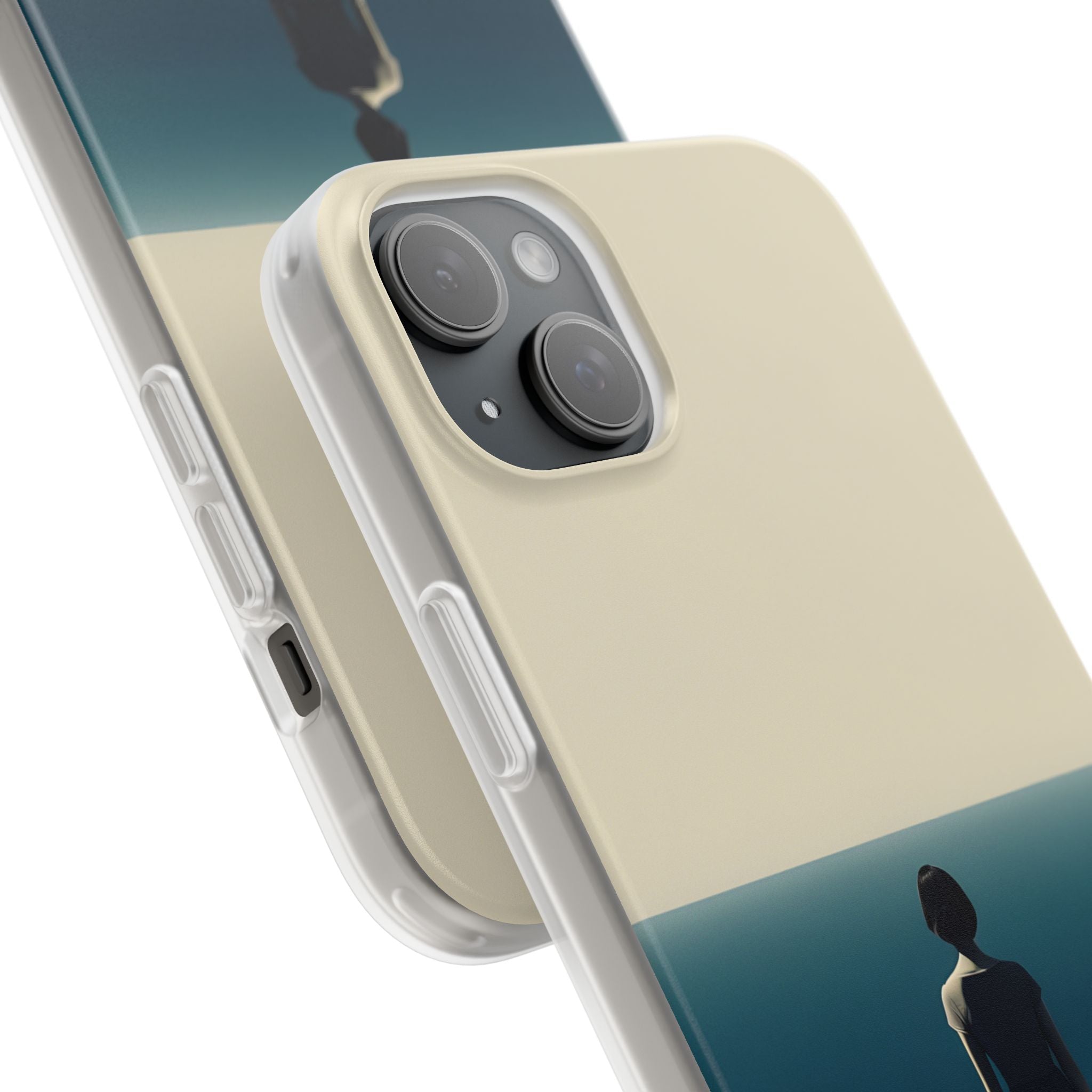 Solitary Blue Horizon · Soft Coque de téléphone pour iPhone