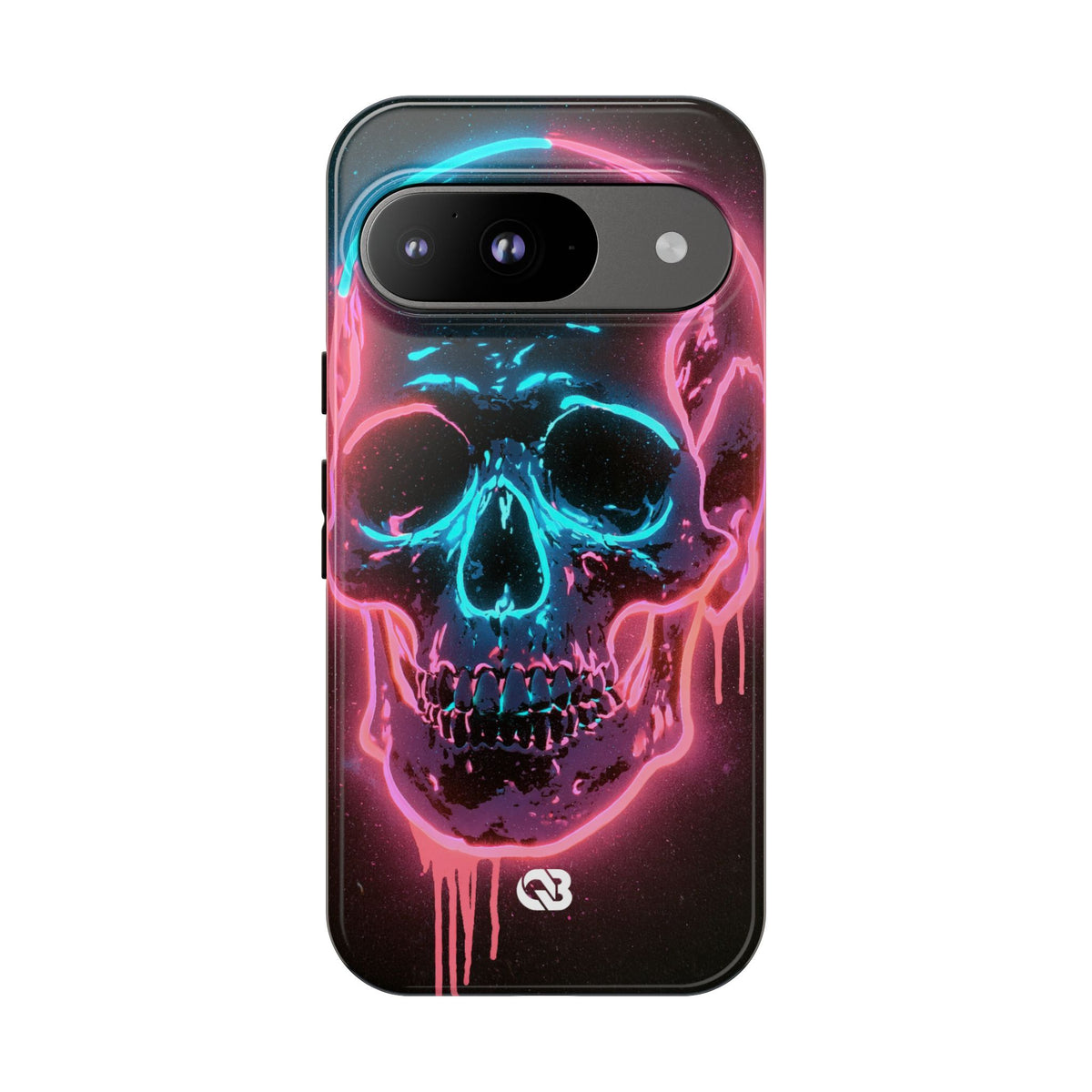 Neon Drip Skull · Tough Phone Case for Pixel · Black