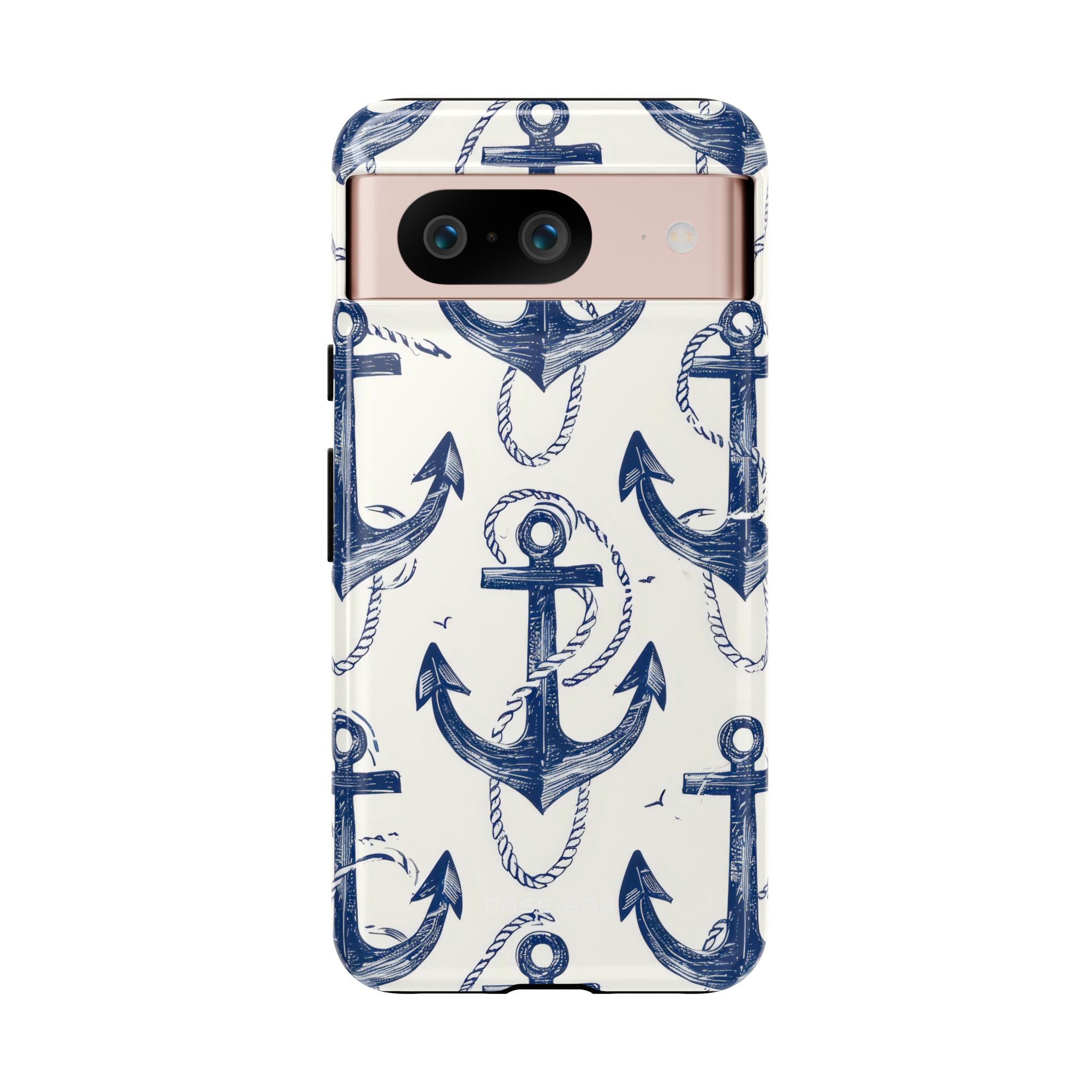 Navy Anchor Loop Google Pixel 8 Case - Tough