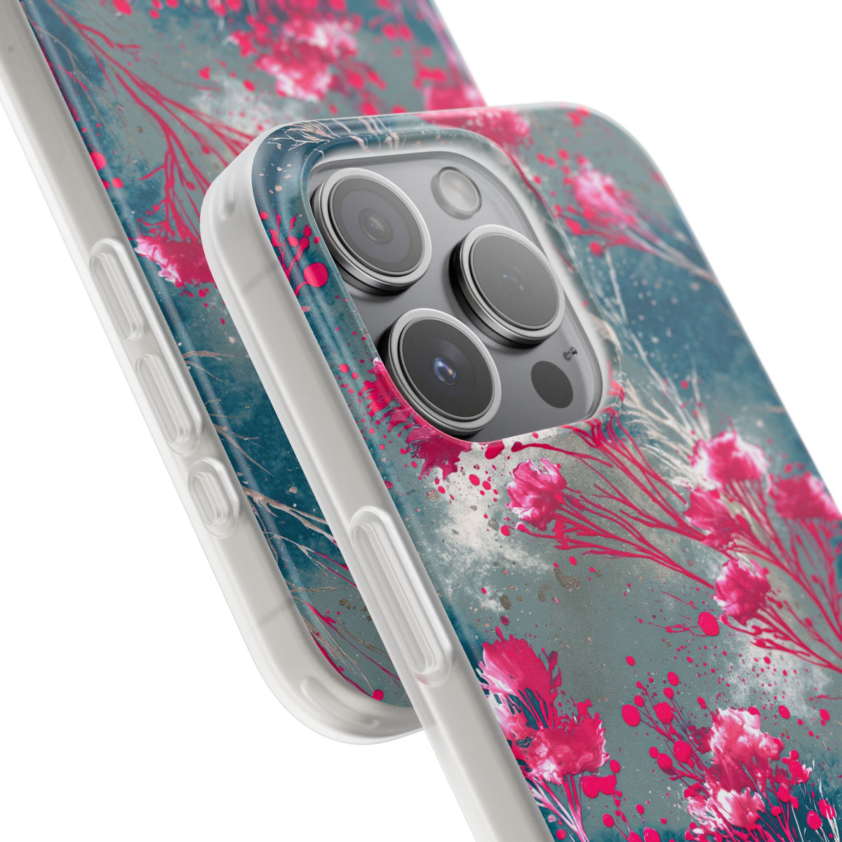 Cyber Blossom · Lite Phone Case for iPhone · Teal