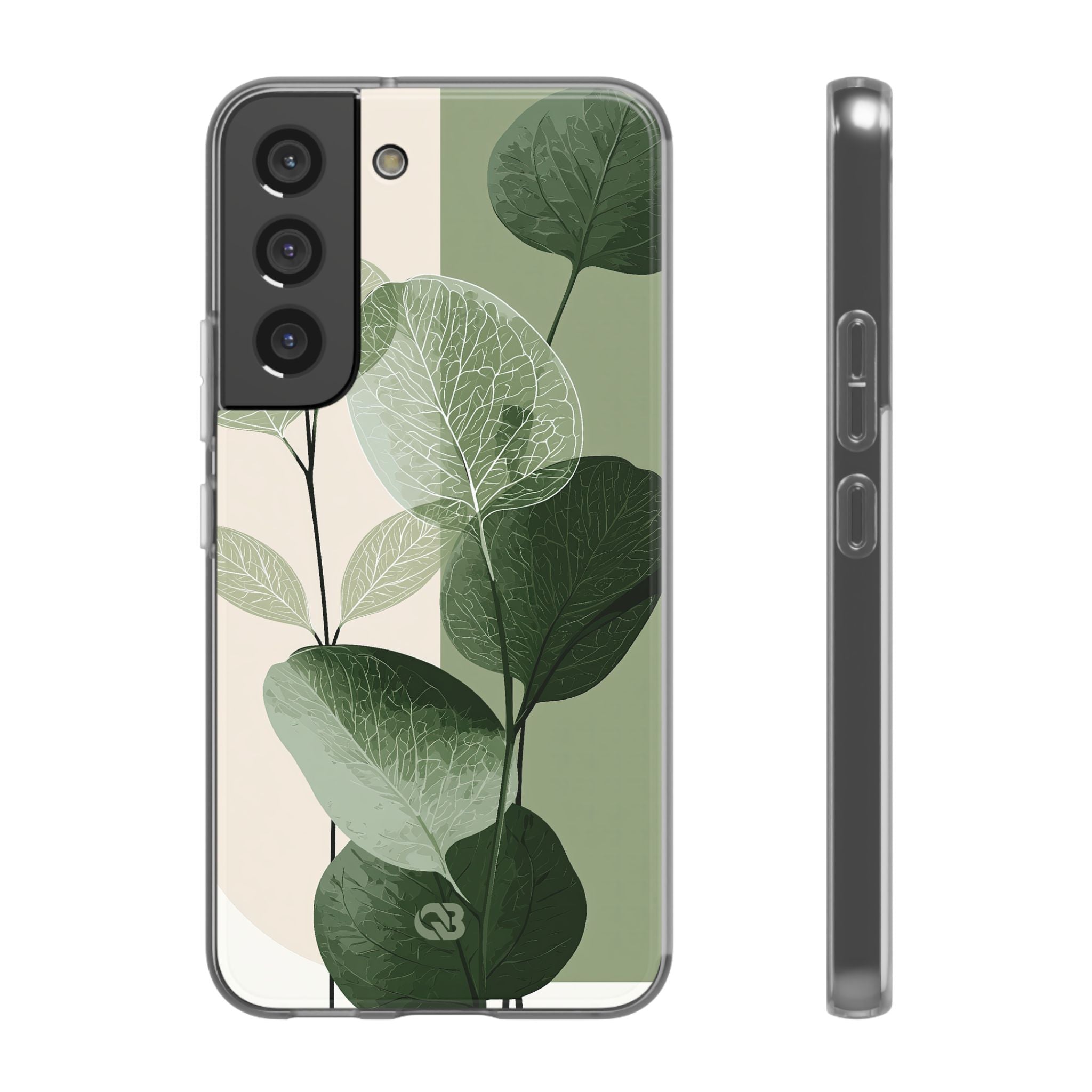 Green Lite Phone Case for Samsung - Sage Leaf Skeletals