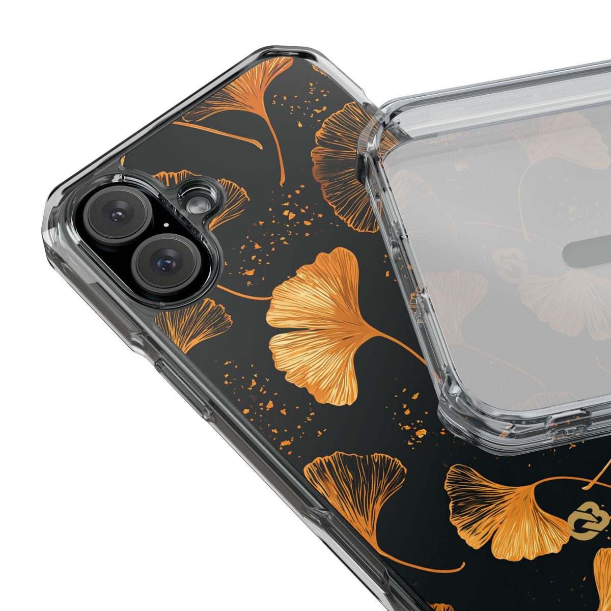 Gilded Ginkgo · Clear Impact Magnetic Phone Case for iPhone · Gold