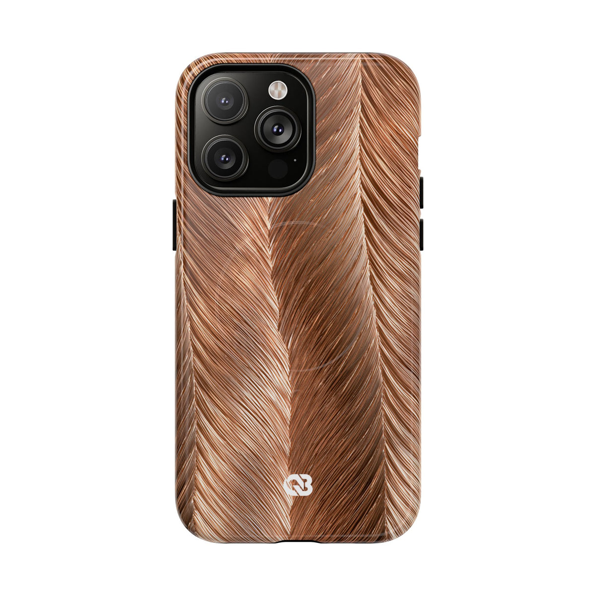 Rose Gold Weave · Tough 2.0 Magnetic Phone Case for iPhone · Brown