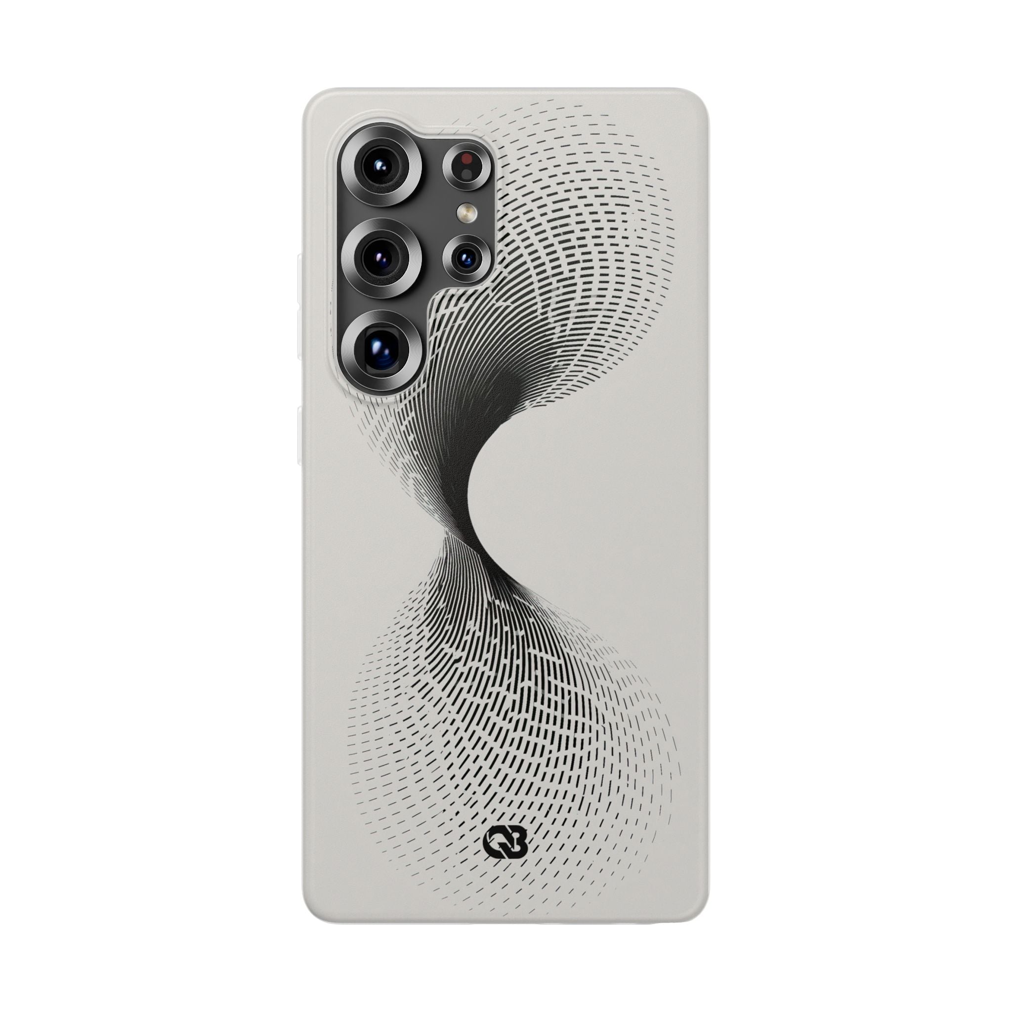 White Lite Phone Case for Samsung - Linear Torsion Grid