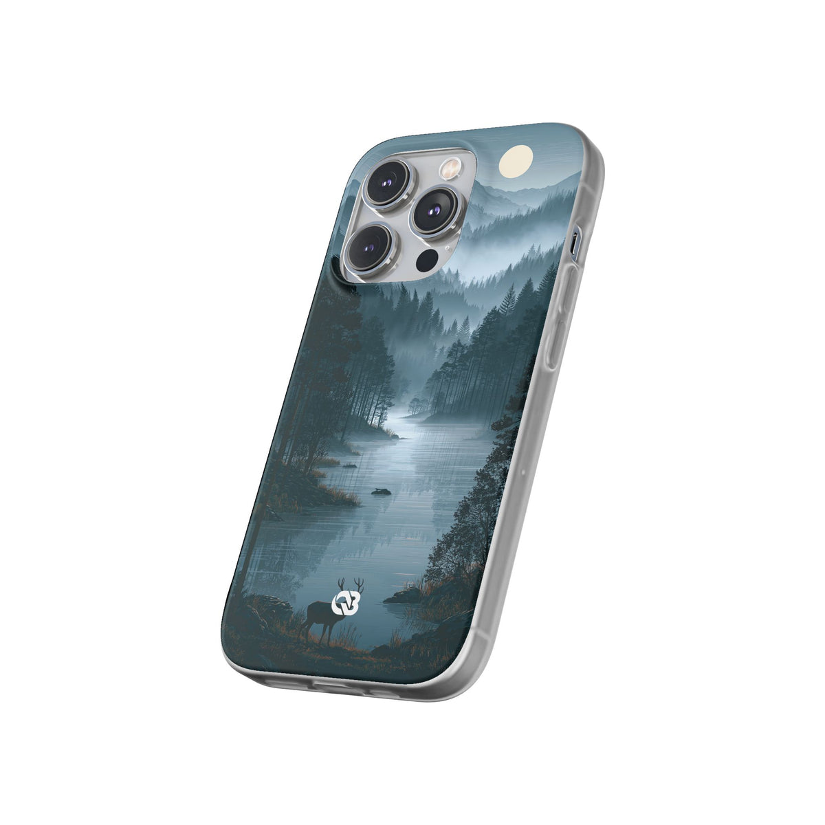 Silent Nordic Fjord · Lite Phone Case for iPhone · Blue
