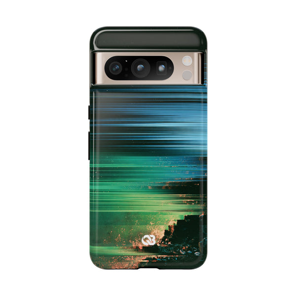 Digital Shoreline Drift · Tough Phone Case for Pixel · Teal