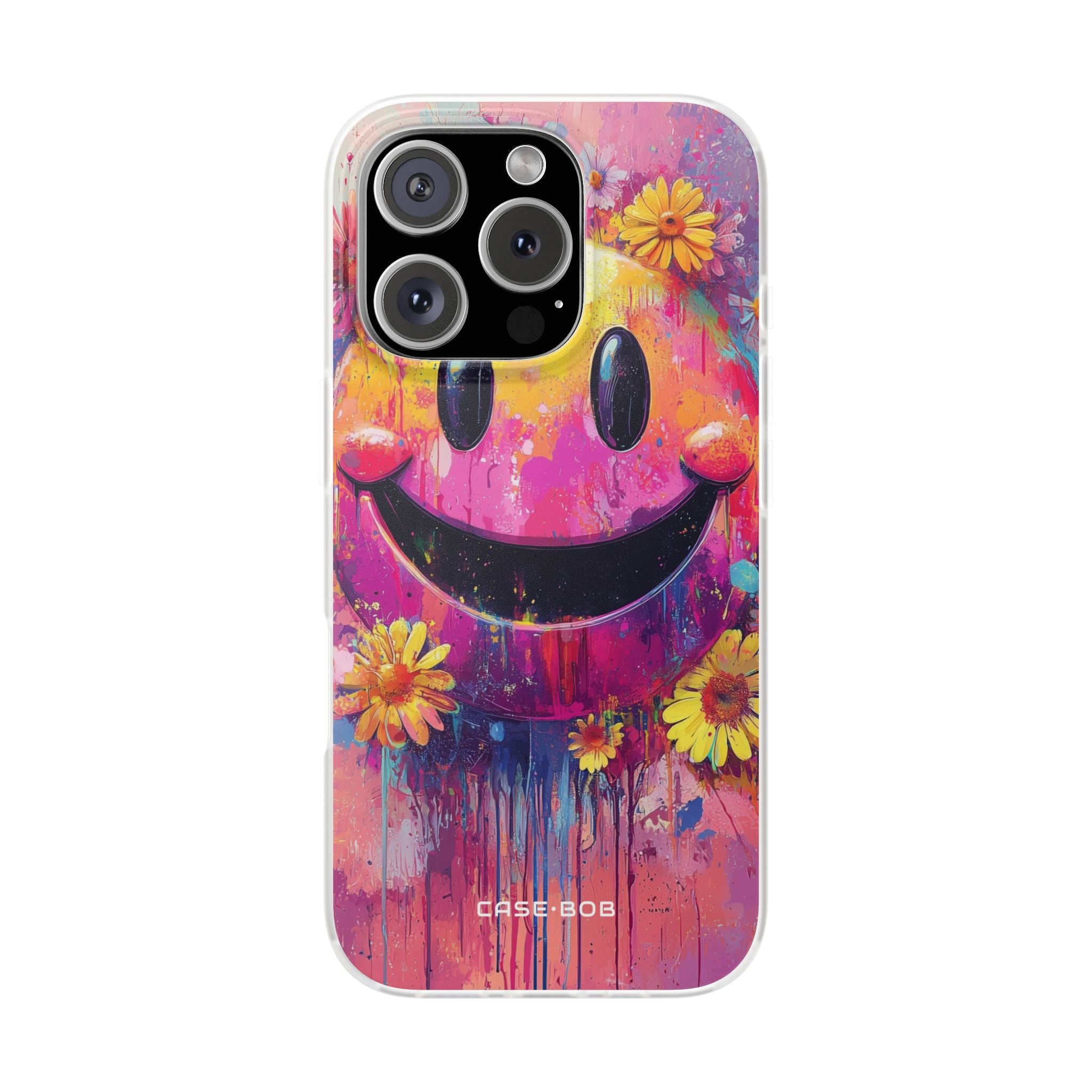 Smiley Bloom iPhone 16 Pro Case - Soft