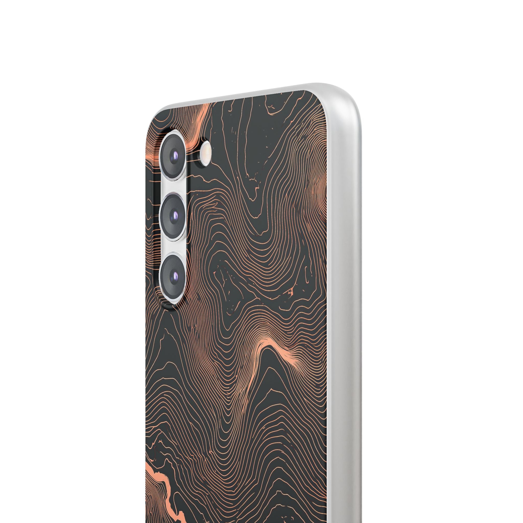Orange Lite Phone Case for Samsung - Salmon Ridge Topo