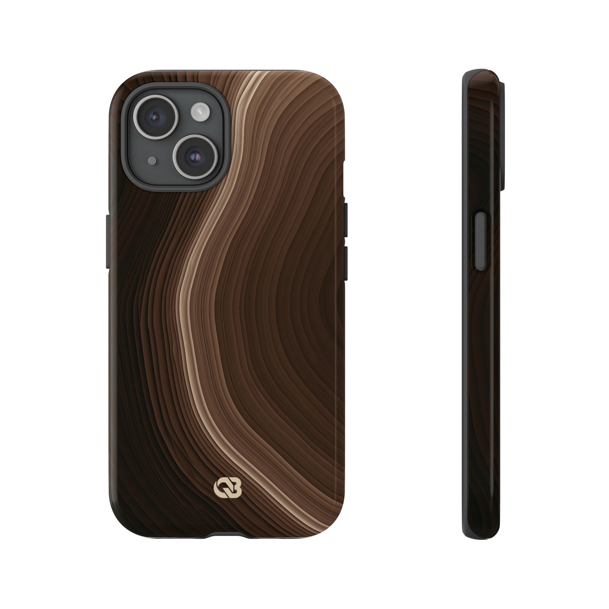 Brown Tough Phone Case for iPhone - Bronzed Canyon Relief