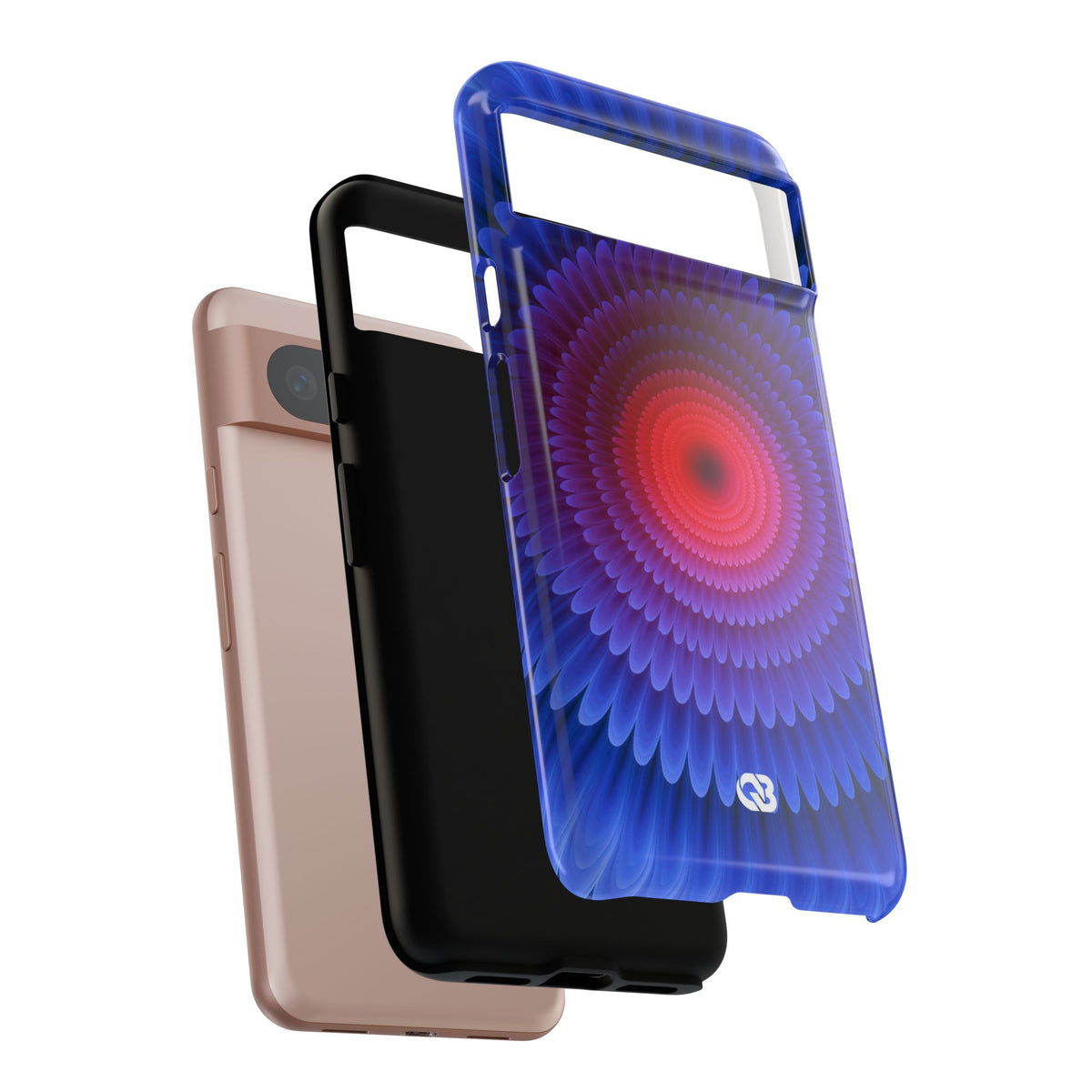 Radial Spectrum Bloom · Tough Phone Case for Pixel · Blue
